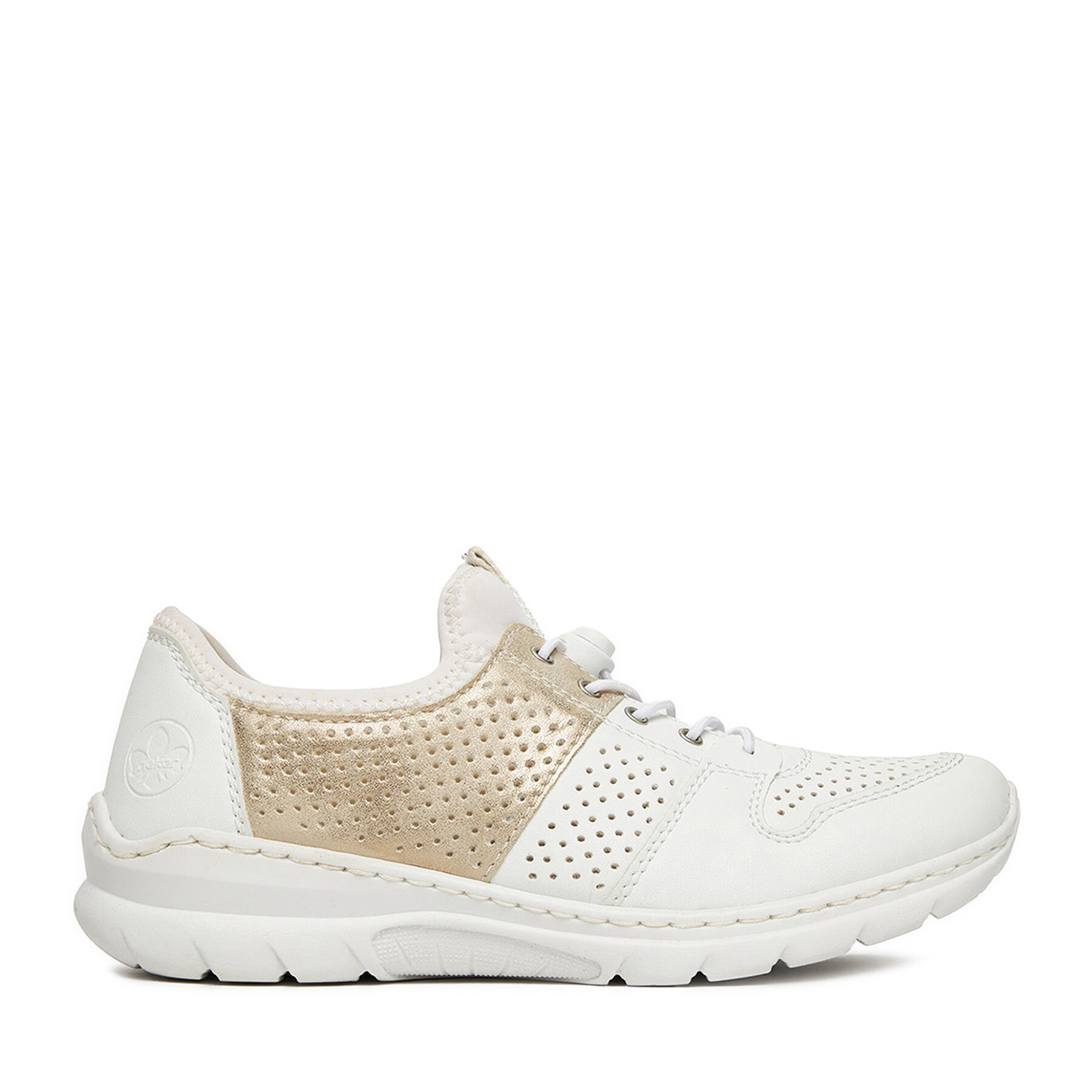Sneakersy Rieker L3254-80 Biela