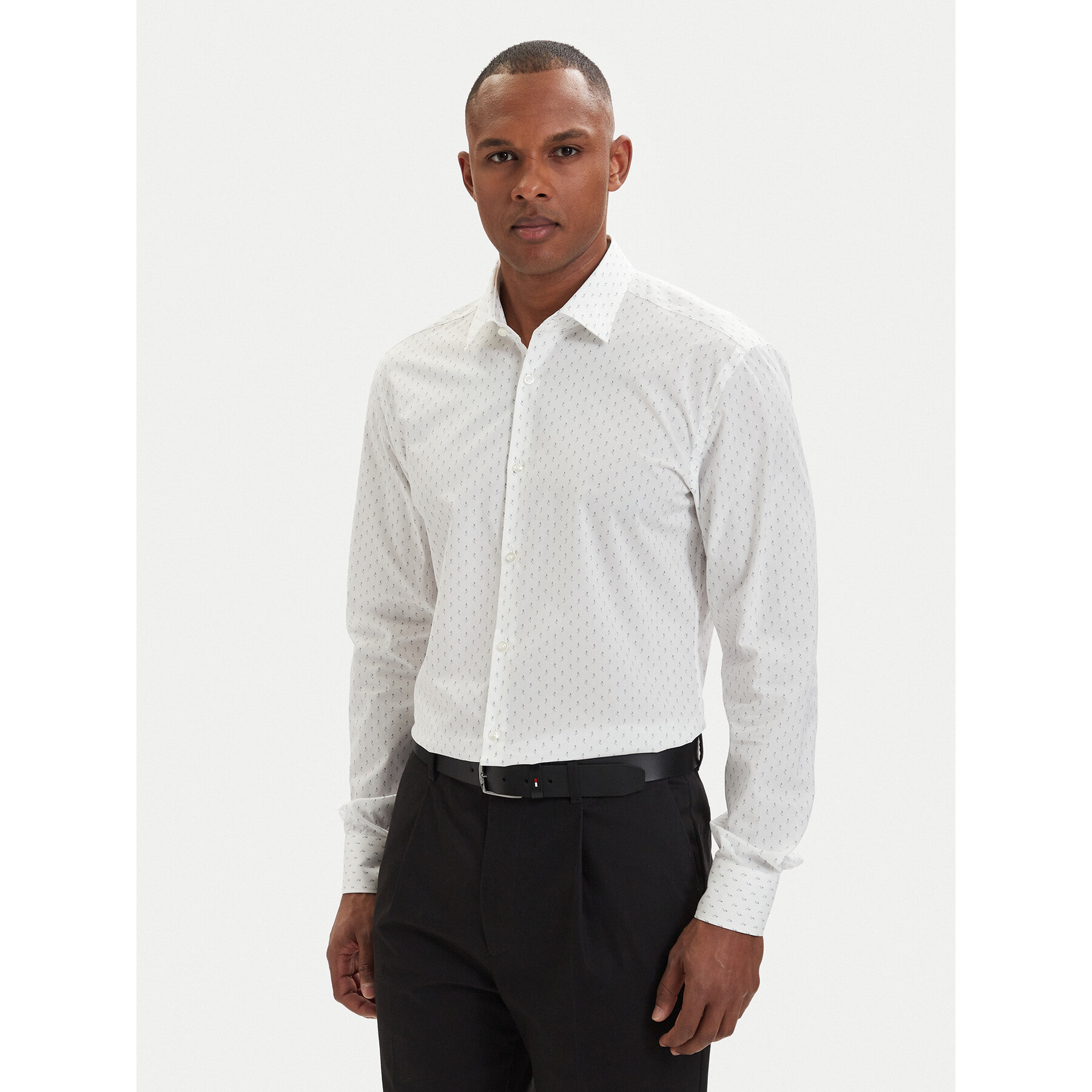 HUGO Hemd Kenno 50561165 Weiß Slim Fit