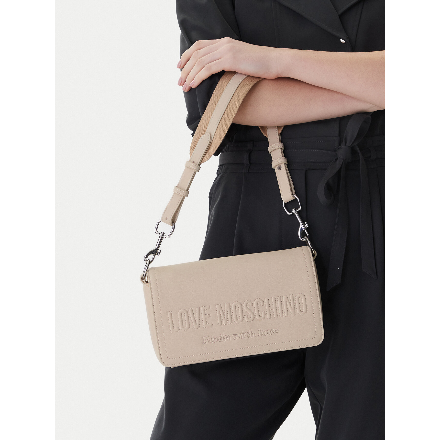 Geantă LOVE MOSCHINO JC4046PP1OLE0110 Écru