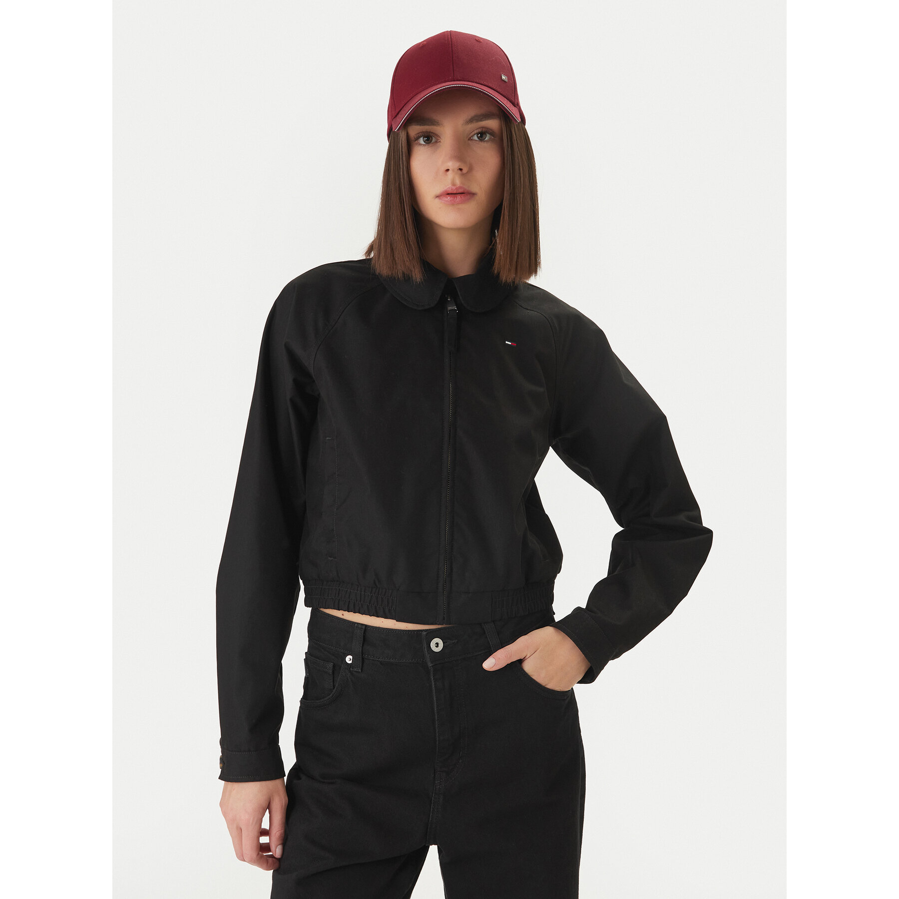 Tommy Jeans Übergangsjacke DW0DW20403 Schwarz Regular Fit