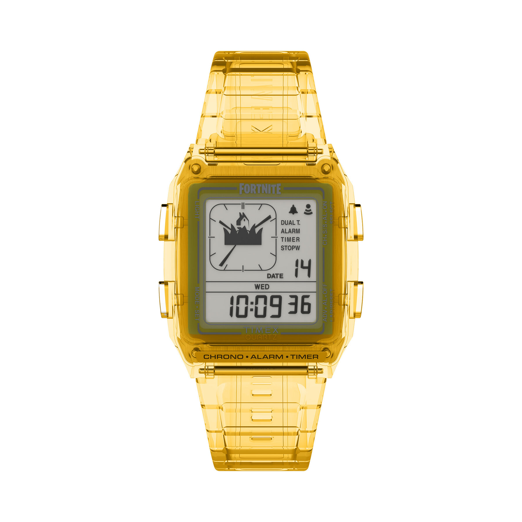 Hodinky Timex Q Timex Lca X Fortnite® Chronograph TW2W96600 Žltá