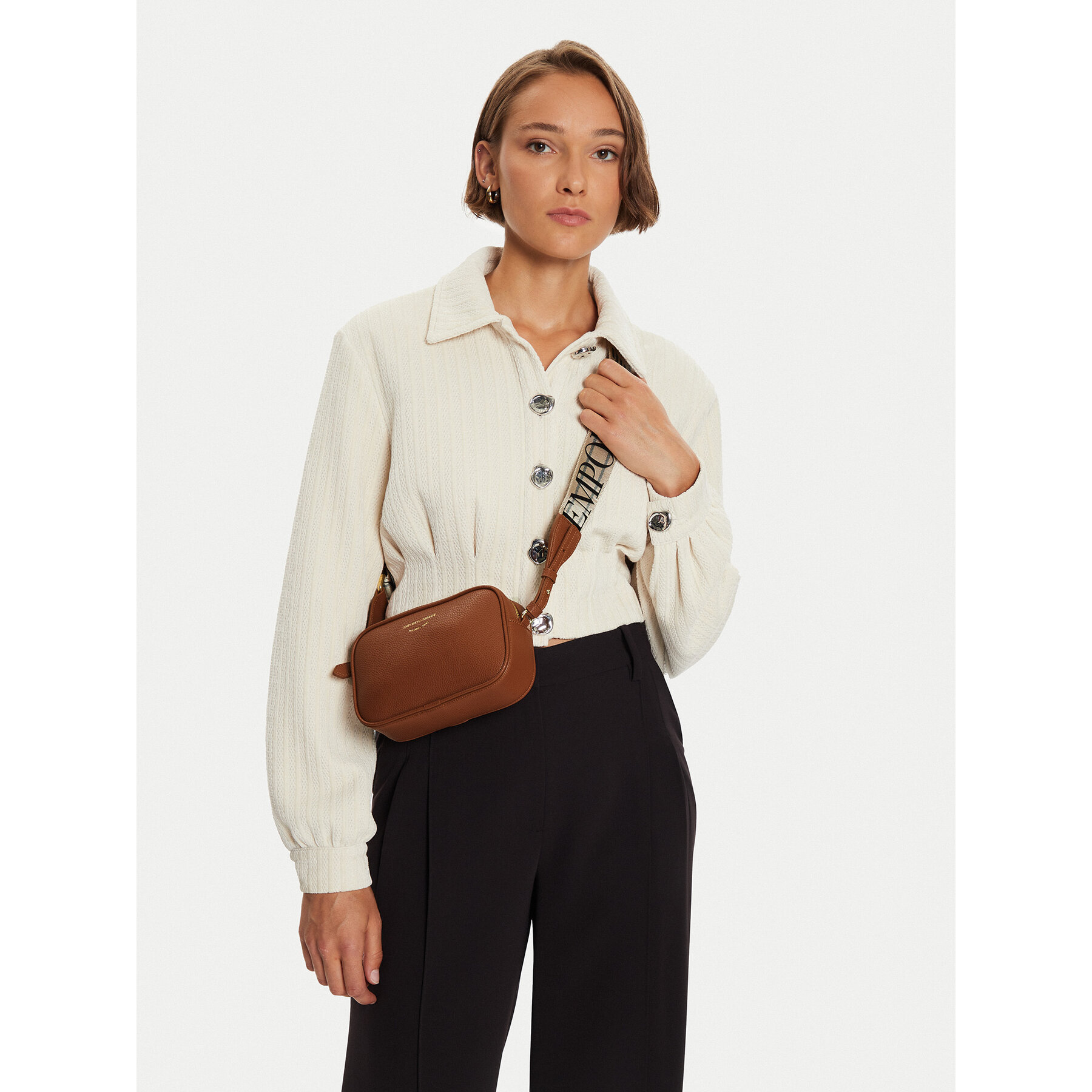 Ročna torba Emporio Armani EW000537 AF12103 M6030 Rjava