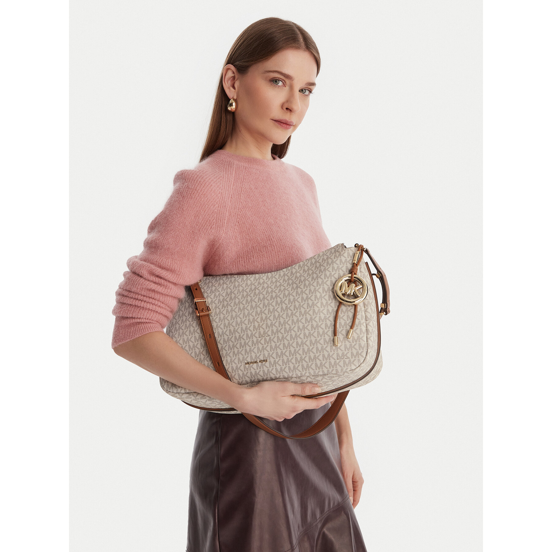 Torbica MICHAEL Michael Kors 30F5GY5M2B Écru