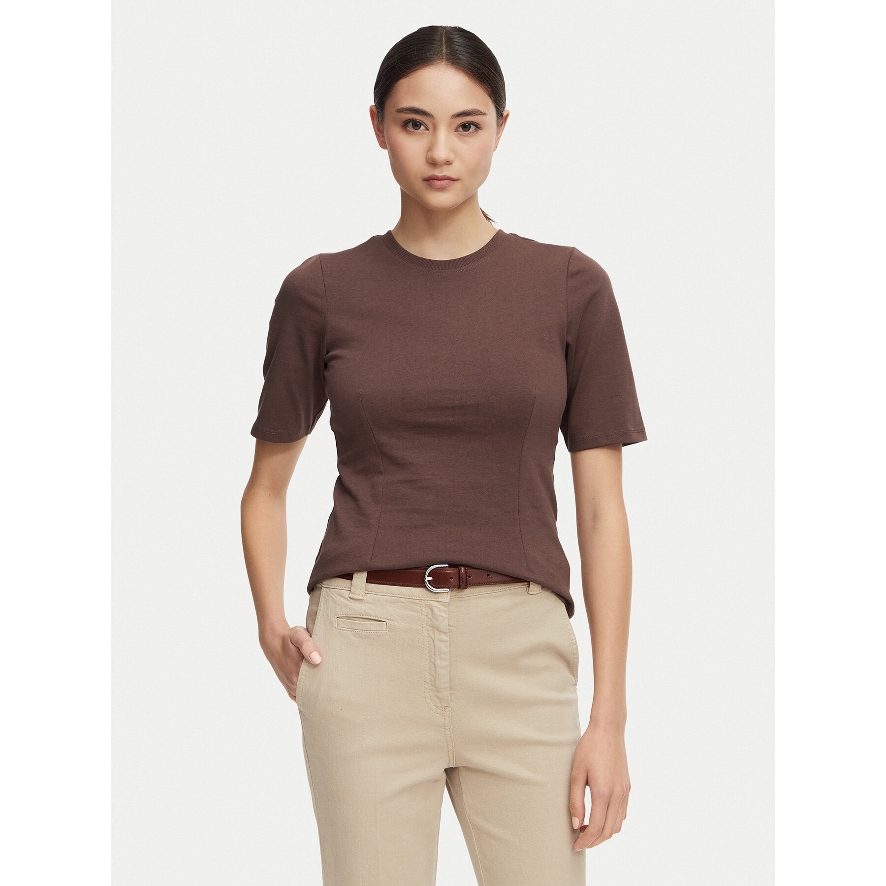 Only T-Shirt Marie 15375798 Weiß Regular Fit