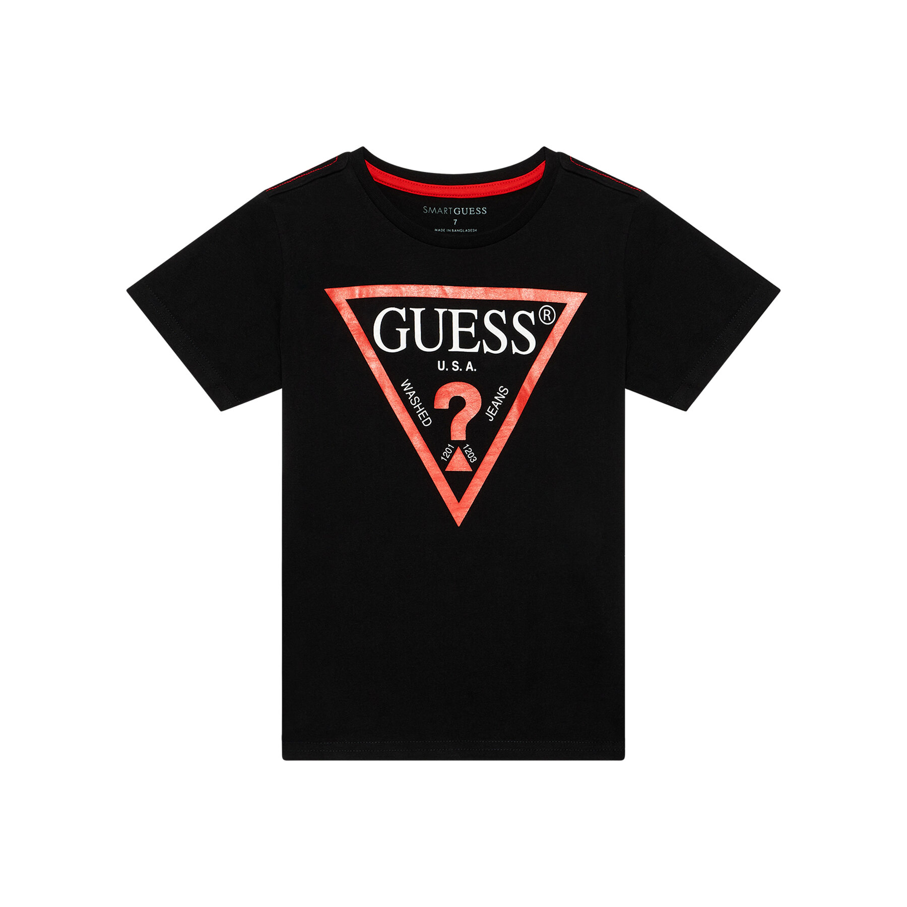 Guess T-Shirt N73I55 K8HM0 Μαύρο Regular Fit