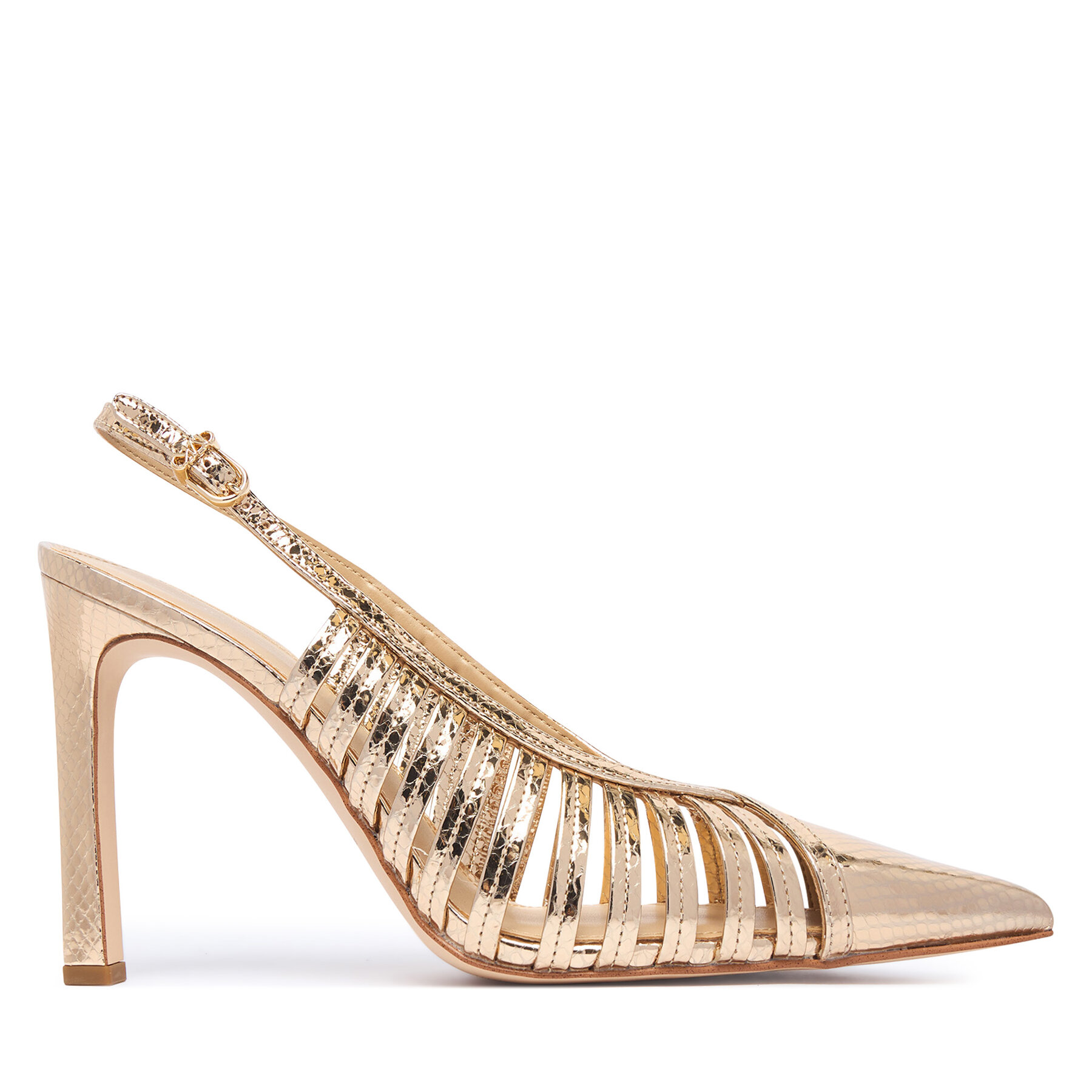 Čevlji z visoko peto MICHAEL Michael Kors Adriana 40T6ADHP1M Zlata