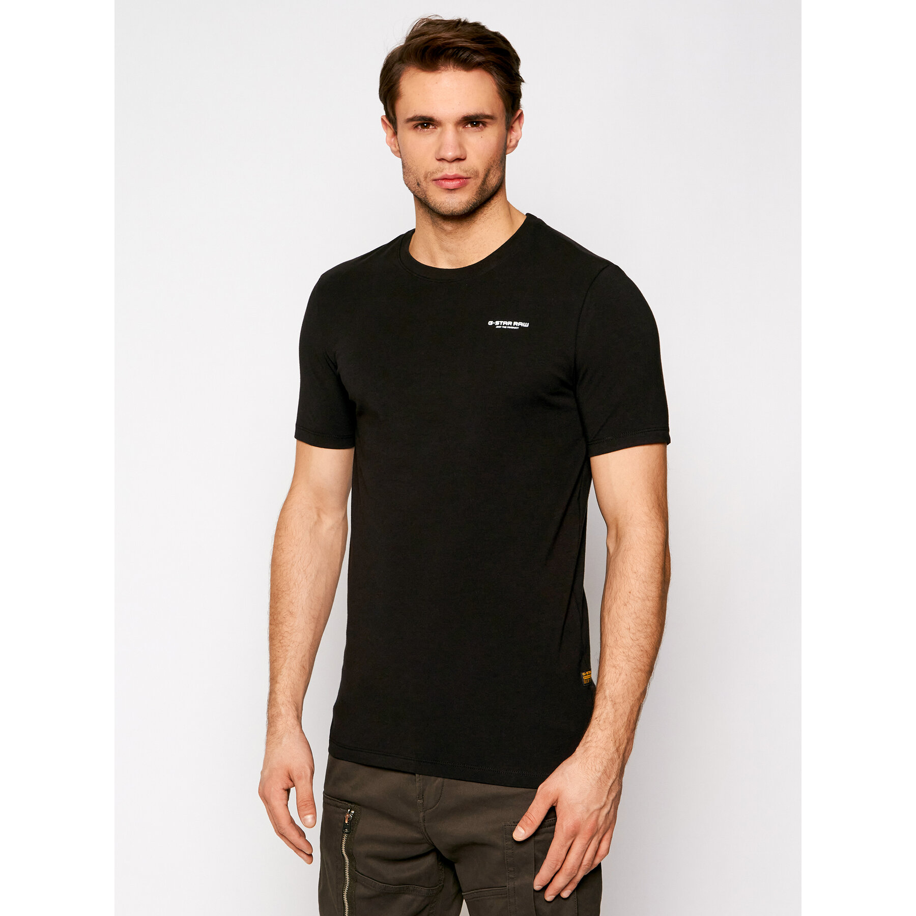 G-Star Raw T-shirt Base D19070-C723-6484 Crna Slim Fit