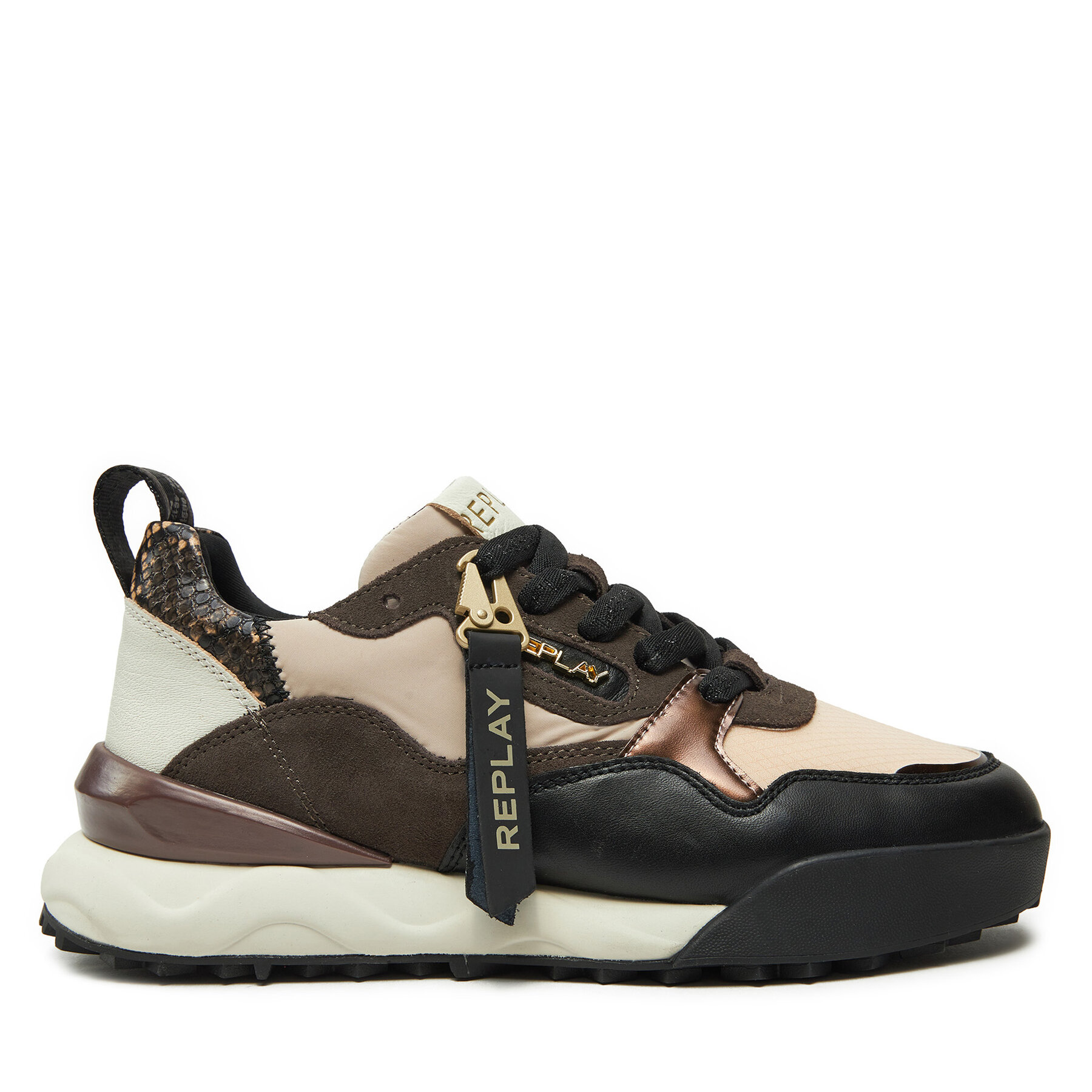 Damskie Sneakersy REPLAY, Rozmiar 35 Czarny GWS9H.000.C0006L