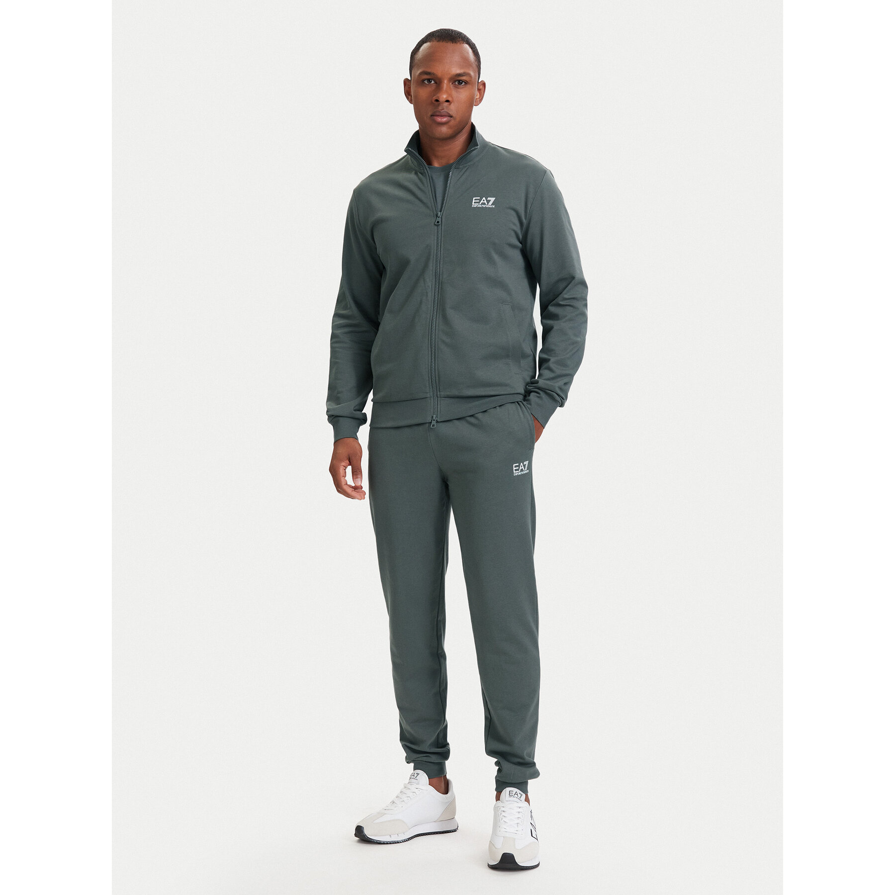 EA7 Emporio Armani Jogginganzug 8NPV60 PJVRZ U8085 Grau Regular Fit