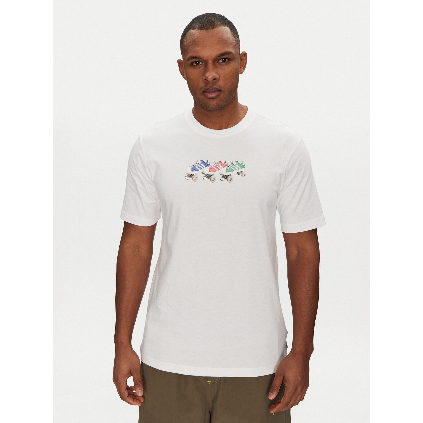 adidas T-Shirt Roller JD0706 Λευκό Regular Fit