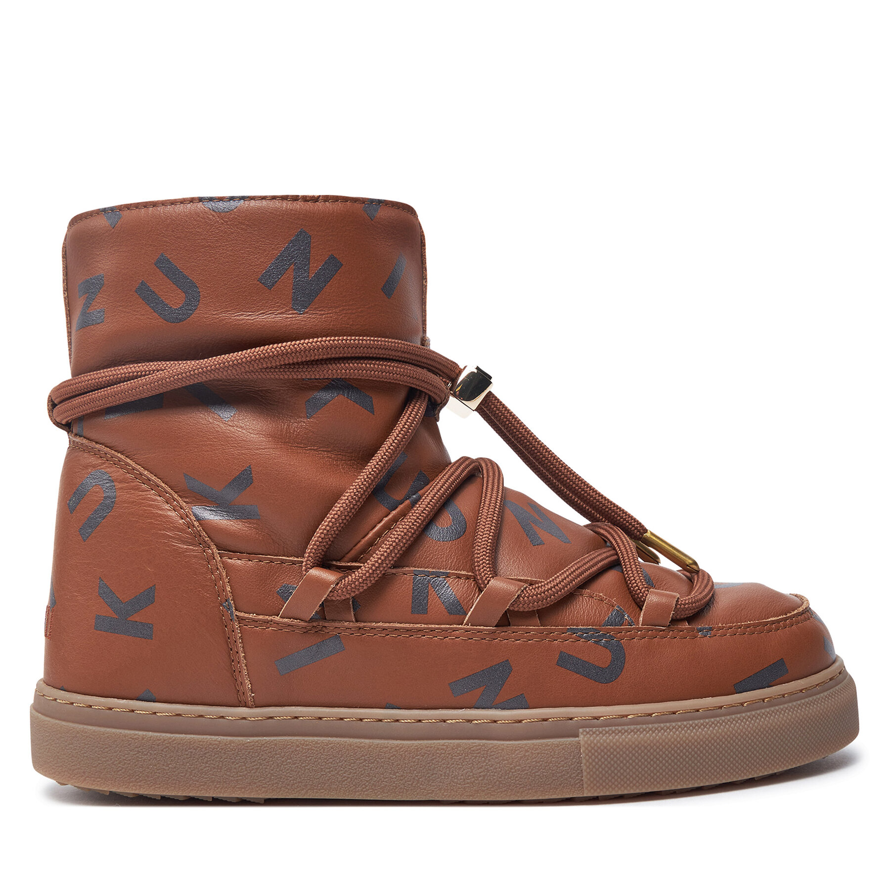 Апрески Inuikii Full Leather Print 65202-088 Кафяв