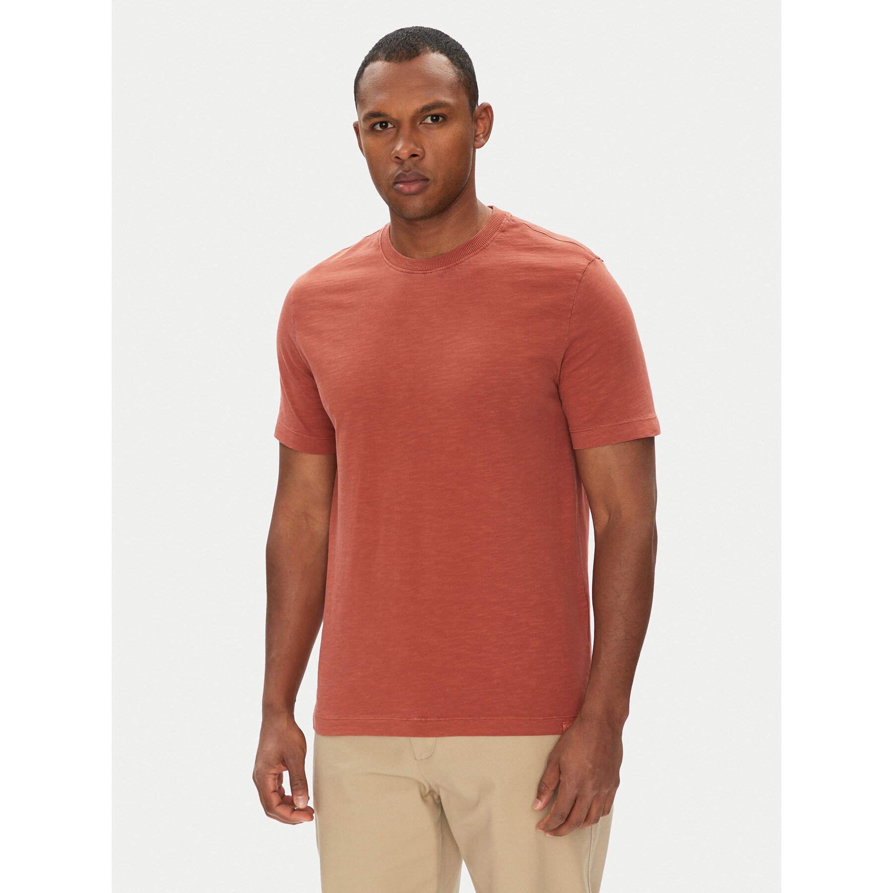 United Colors Of Benetton Póló 36JGU105U Bordó Relaxed Fit