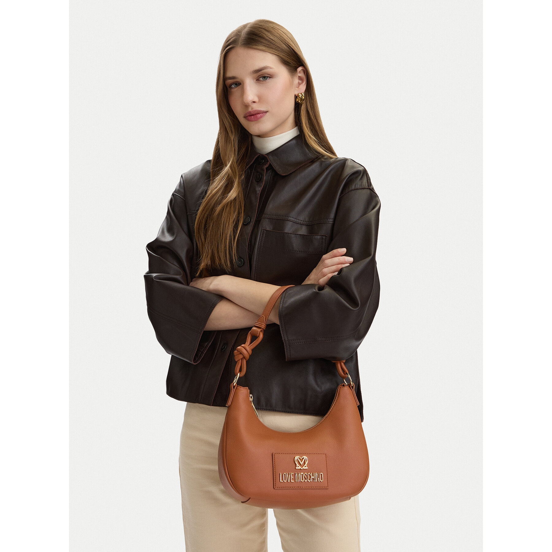Torbica LOVE MOSCHINO JC4237PP0OKC0200 Smeđa