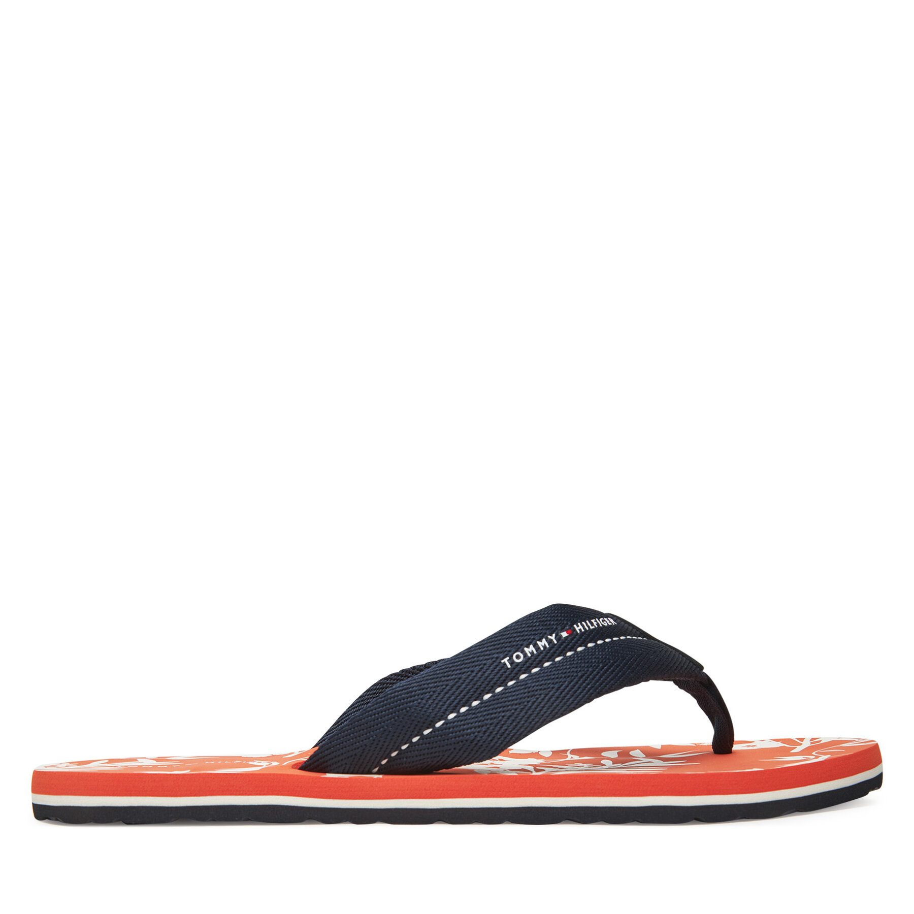 Flip flop Tommy Hilfiger Hilfiger Flw Print Beach Sandal FM0FM05507 Bleumarin