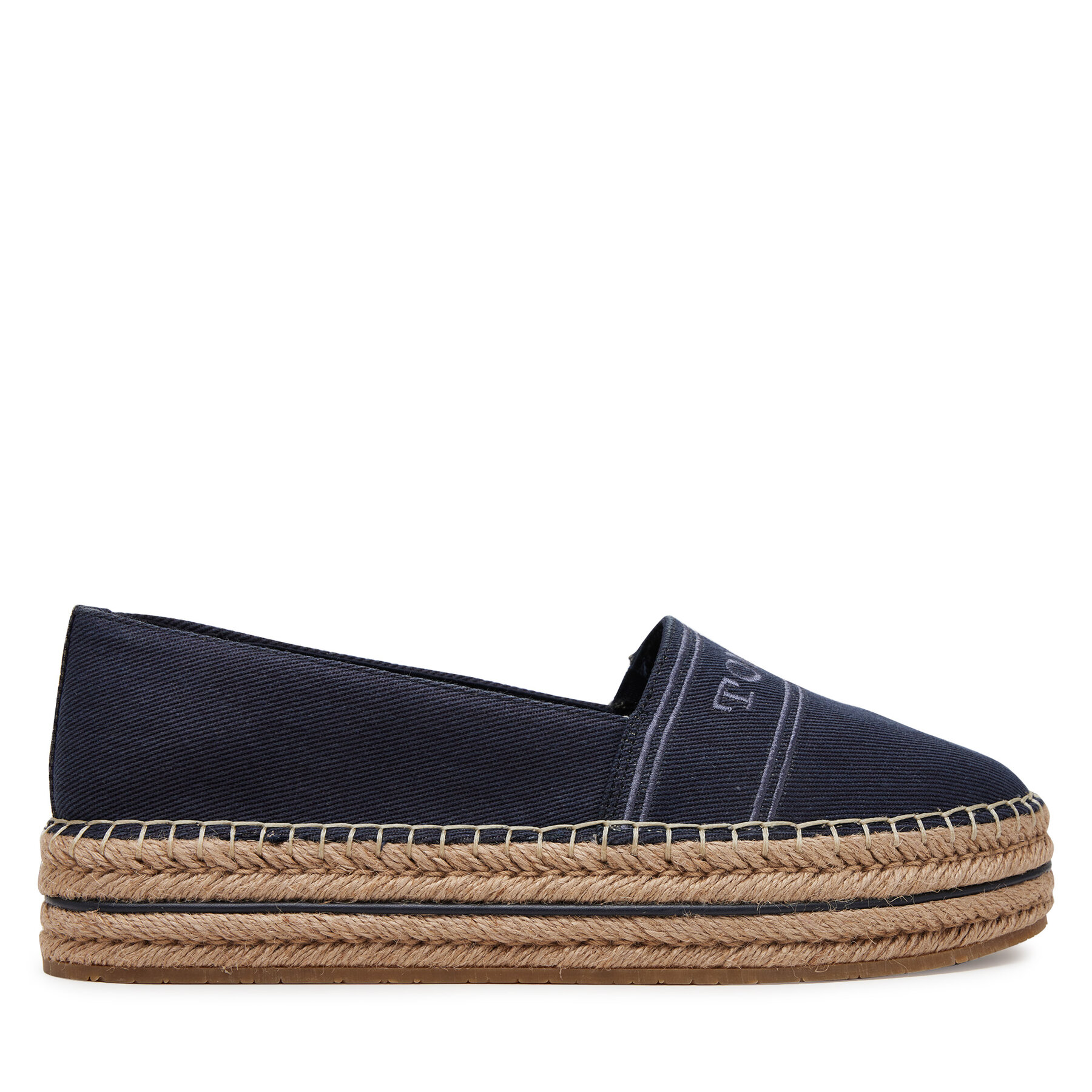 Espadrilles Tommy Hilfiger Denim Platform Espadrille FW0FW08543 Tumši zils