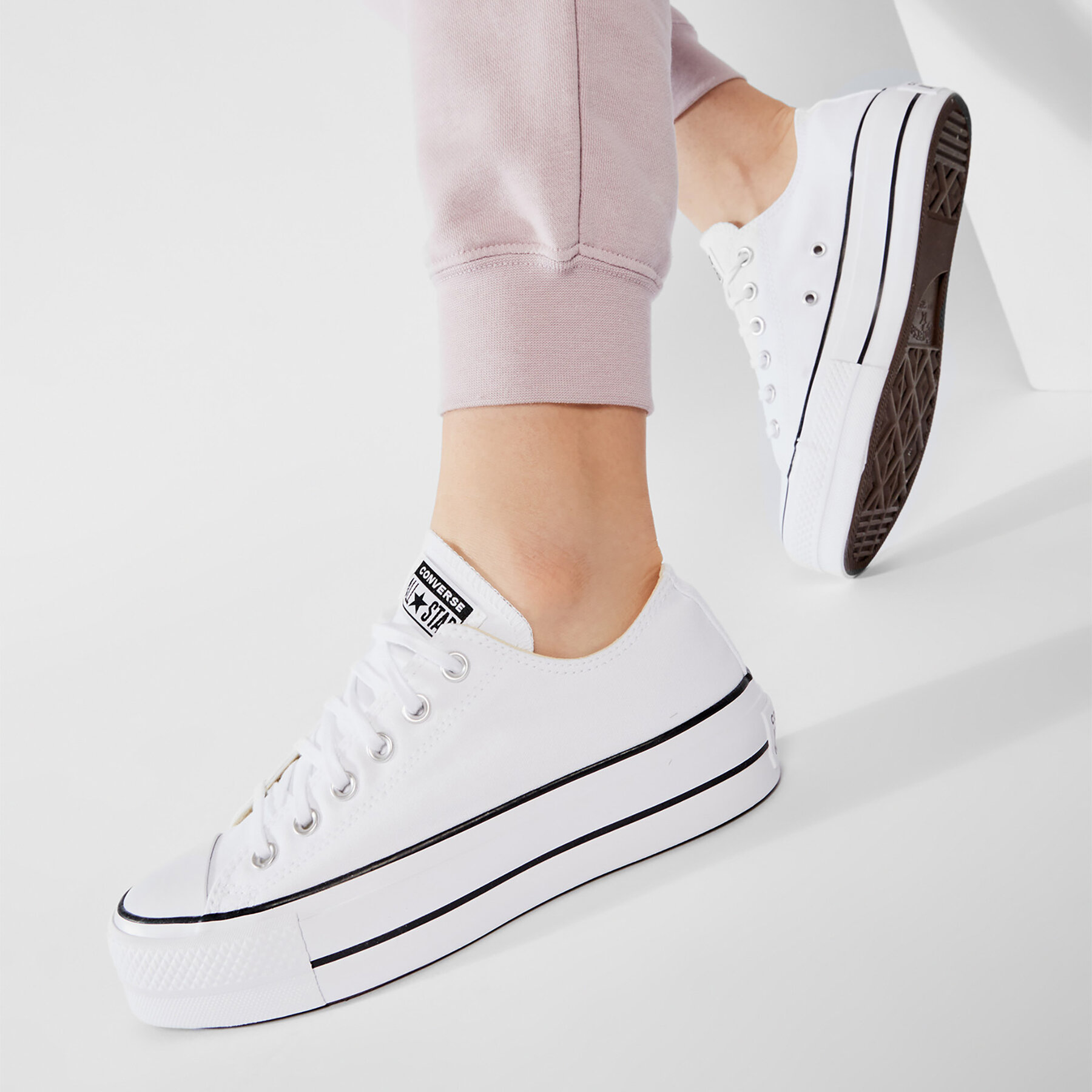 Teniși Converse Chuck Taylor All Star Lift Ox 560251C Alb