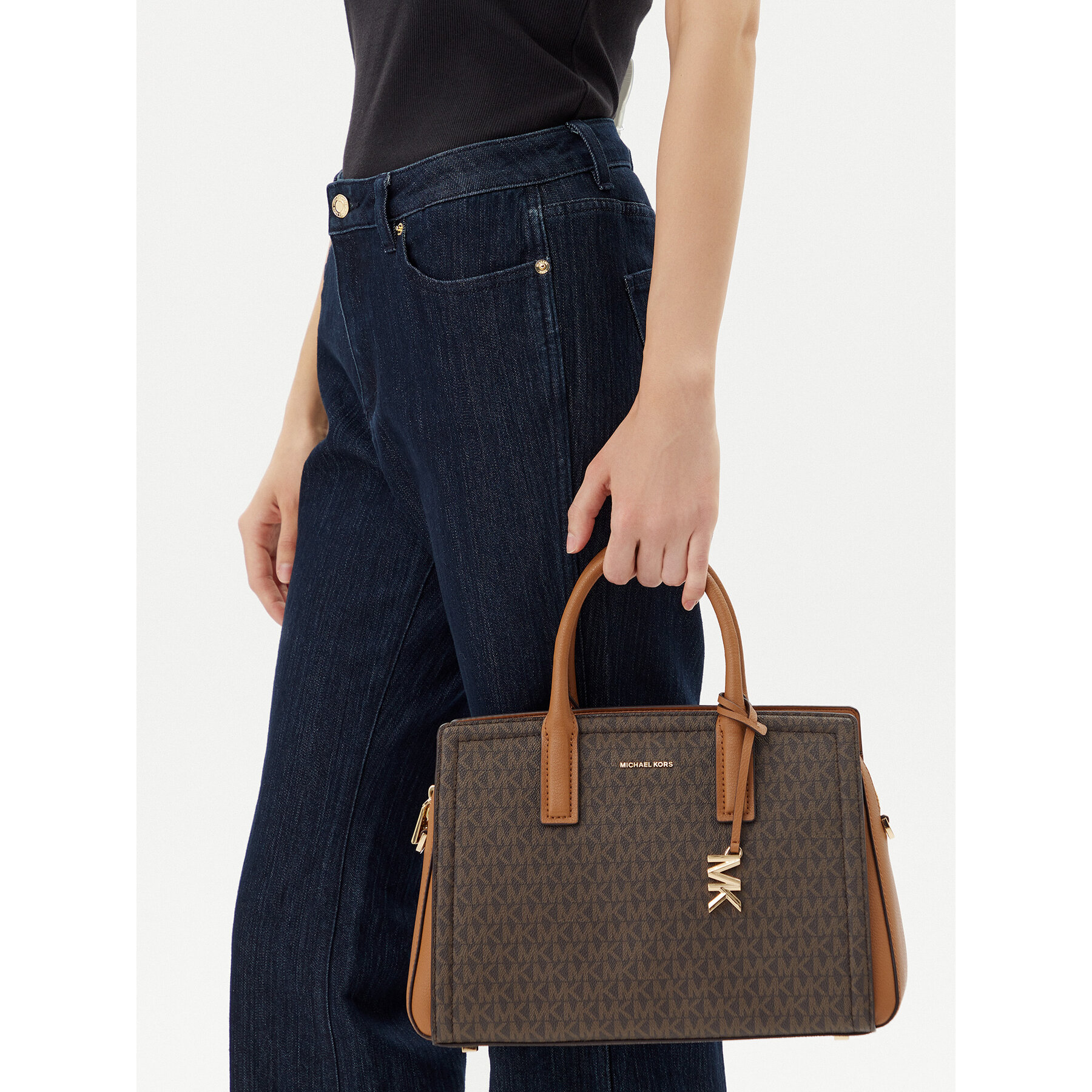 Τσάντα MICHAEL Michael Kors Laila 30R5G9IS6B Καφέ