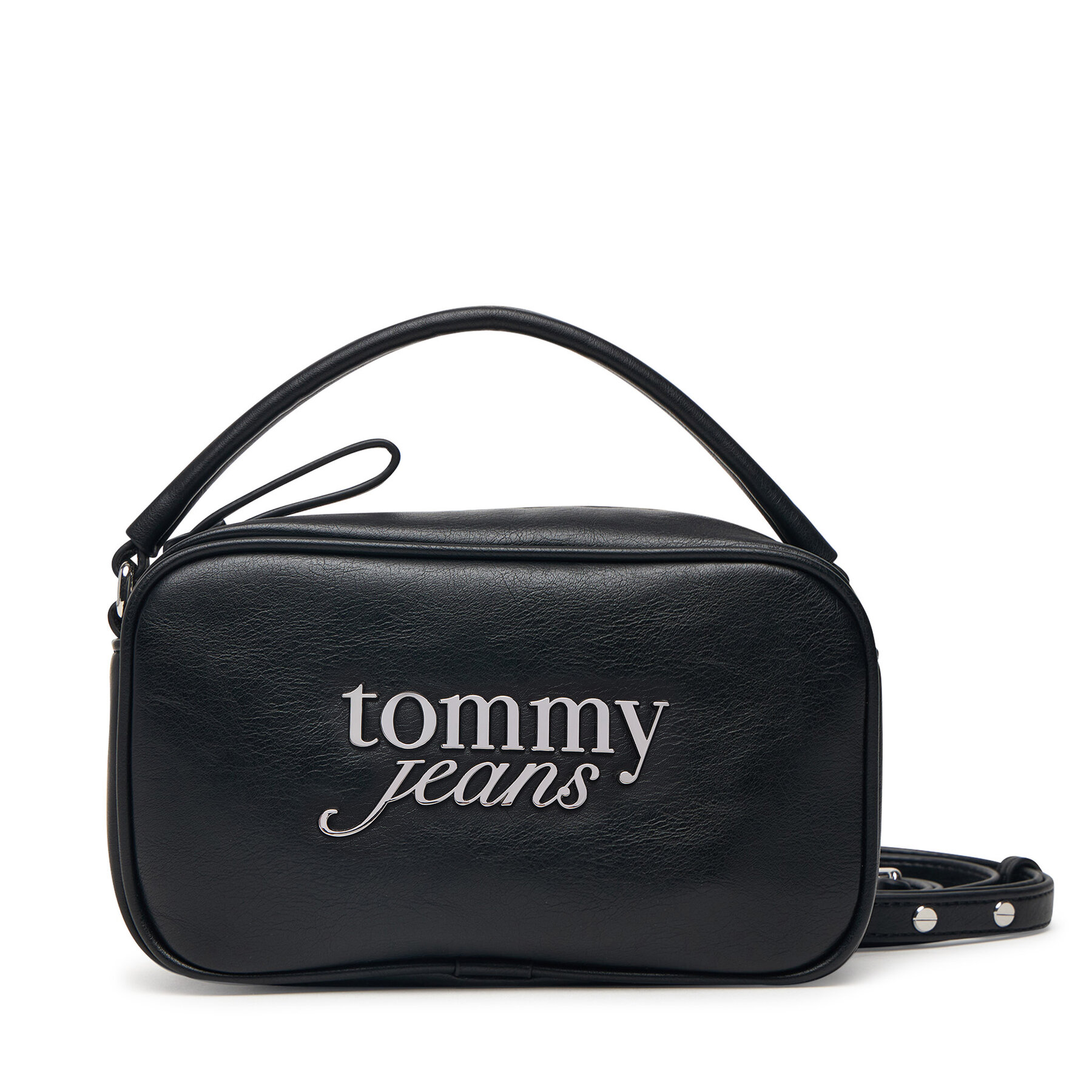 Geantă Tommy Jeans Tjw Bold Script Camera Bag AW0AW19053 Negru