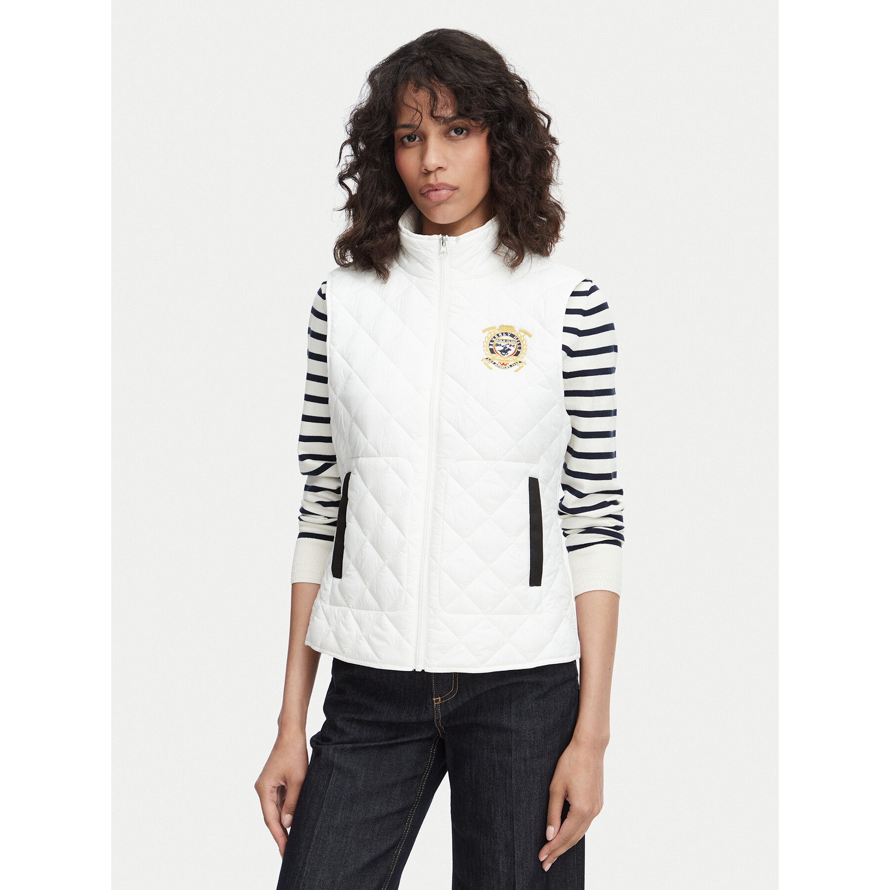 Beverly Hills Polo Club Bodywarmer P-SS26W-JK0281-0009 Creme Regular Fit