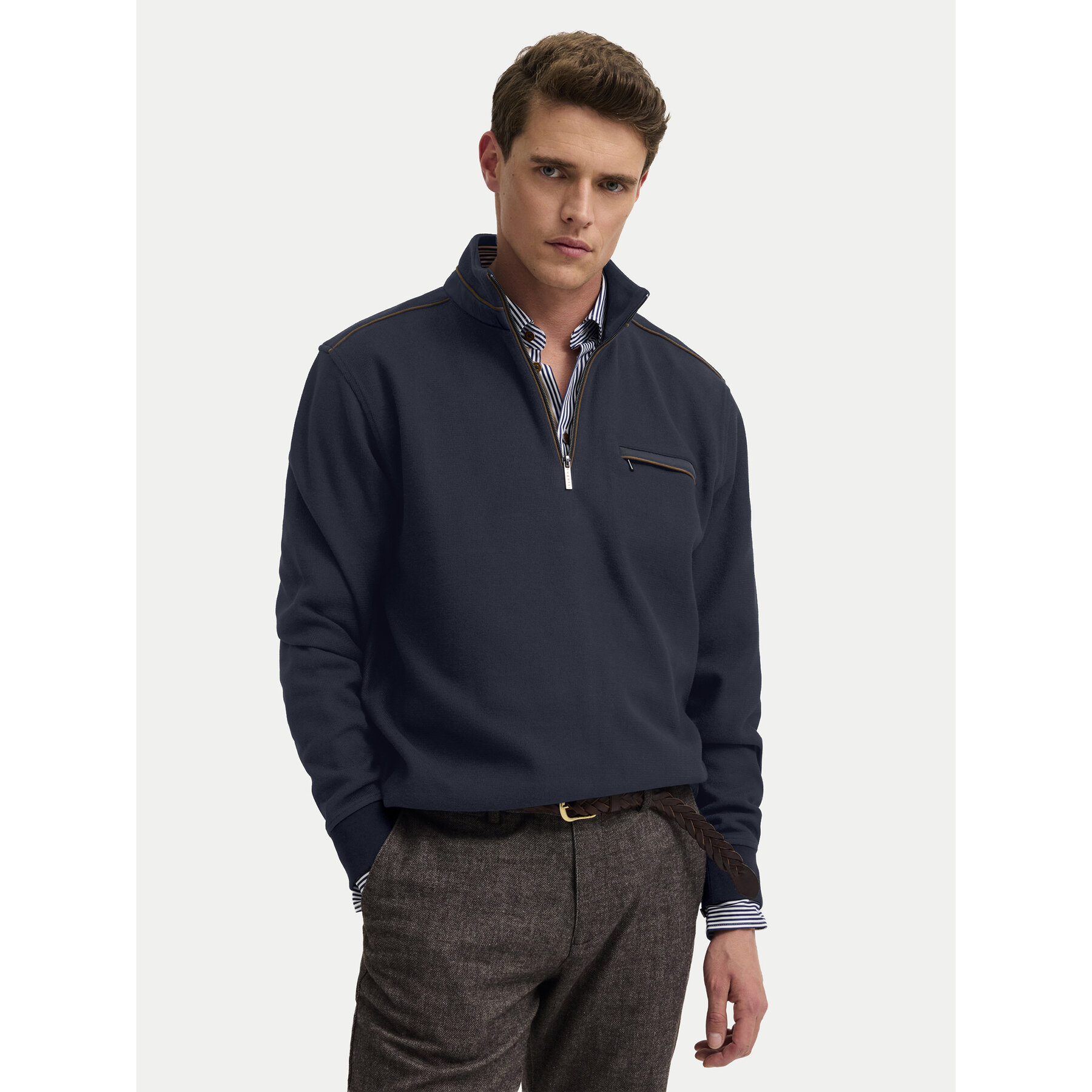 Bugatti Sweatshirt 8500-25050F Dunkelblau Regular Fit