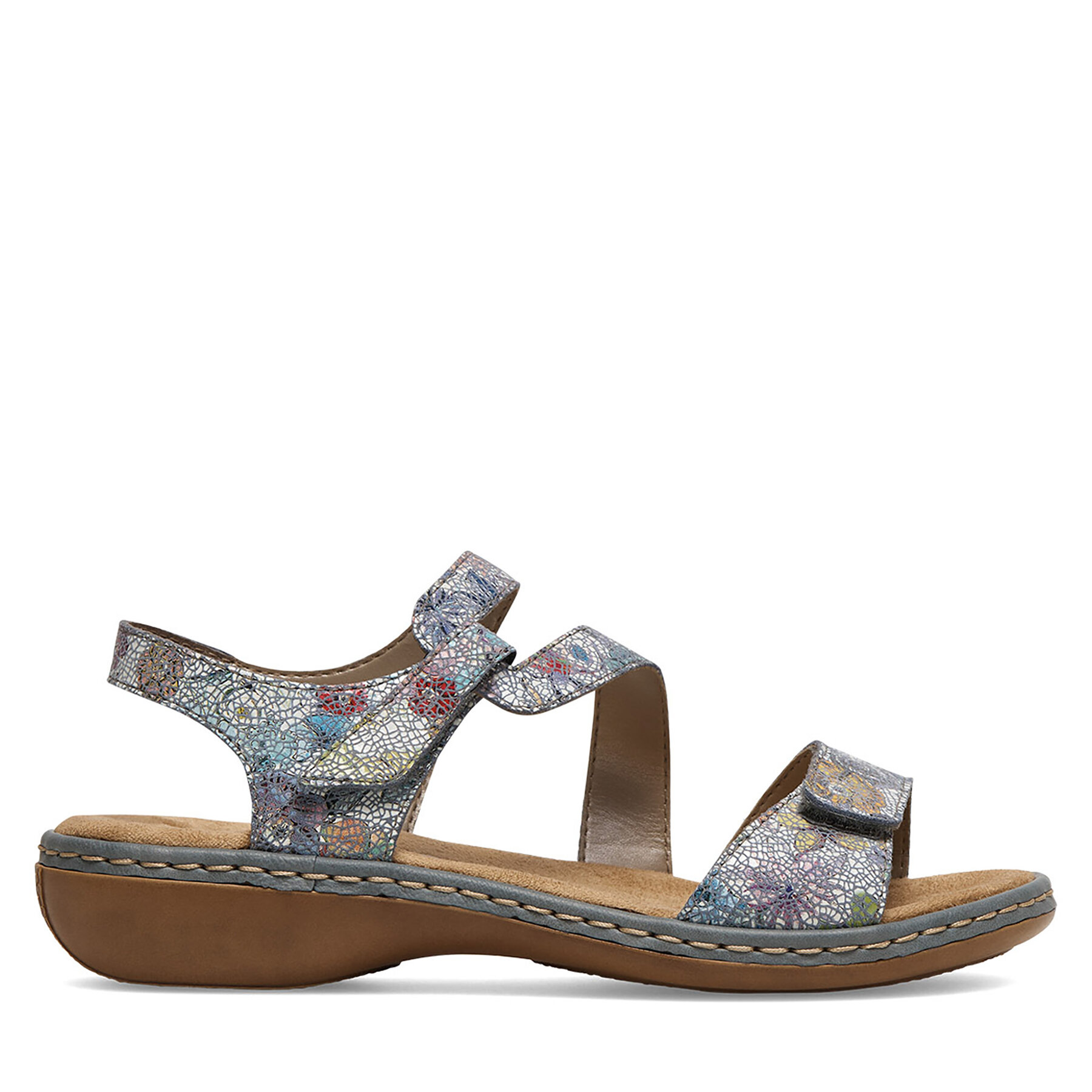Rieker Donna Sandali, Taglia 42, Blu, 659C7-90, taglia : 42