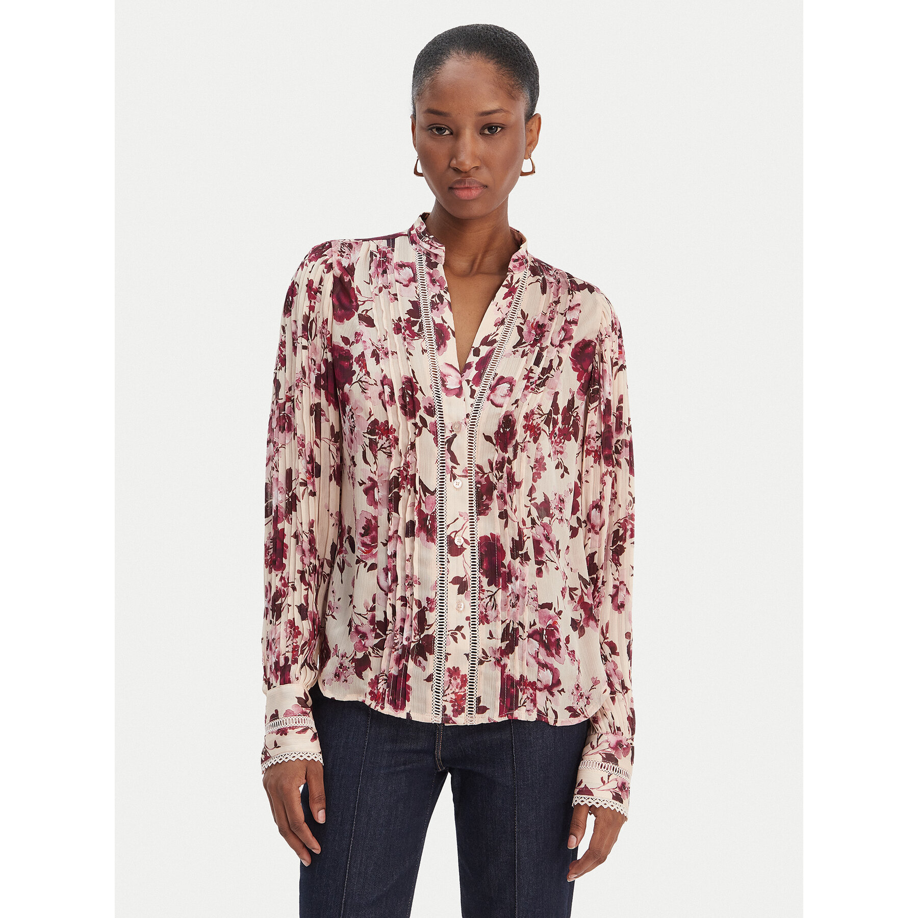 Guess Hemd W5RH16 WDW82 Bunt Regular Fit