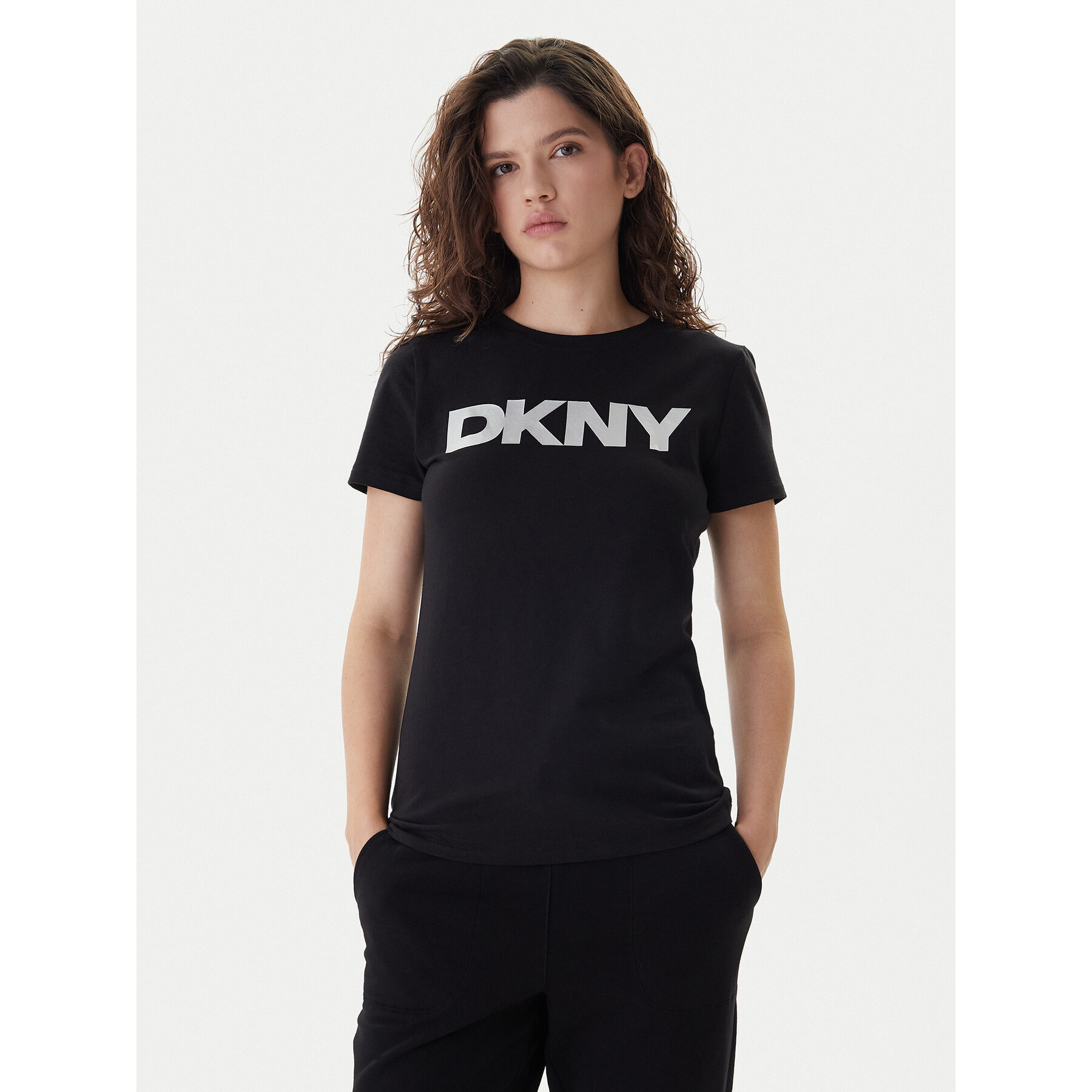DKNY Sport T-Shirt DP5T9923 Schwarz Regular Fit