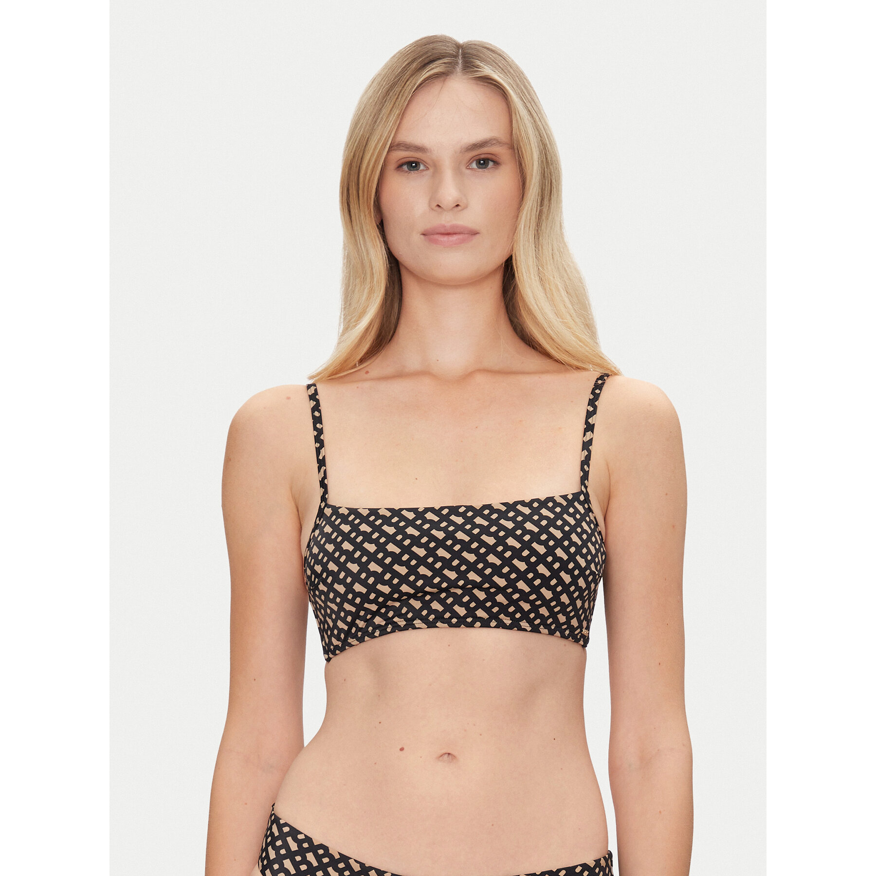 BOSS Bikini-Oberteil Bb Monogram 50535267 Schwarz Regular Fit