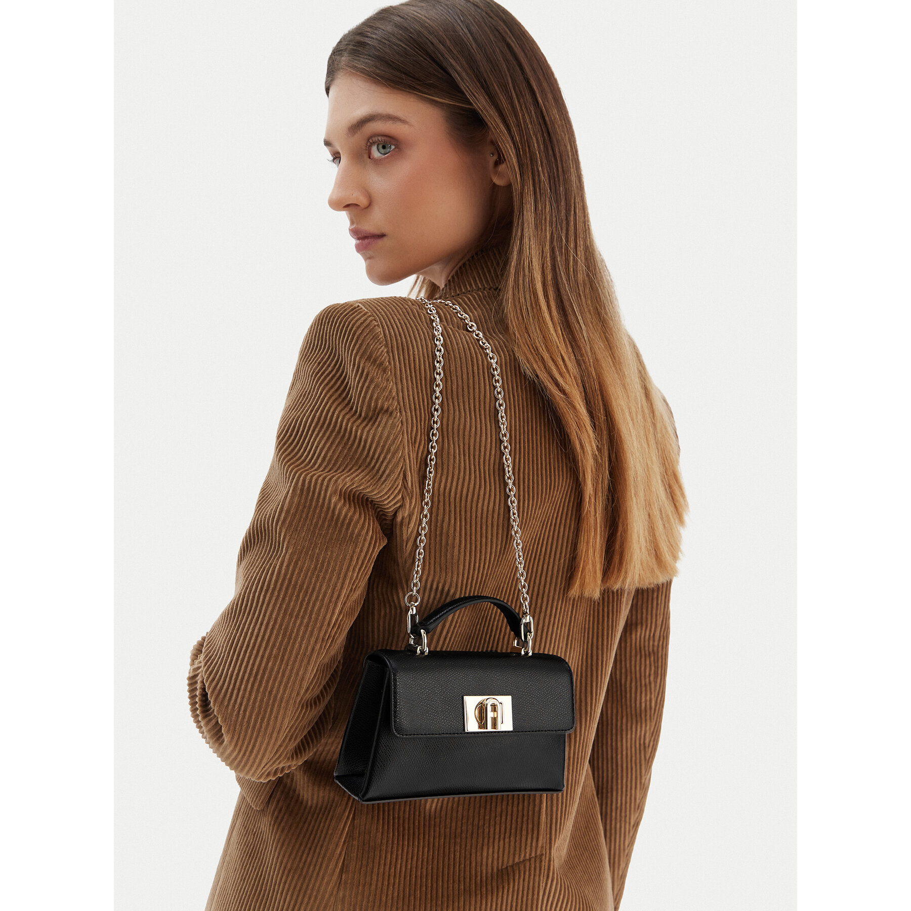 Geantă Furla 1927 Mini WE00423 ARE000 CN O6000 Negru