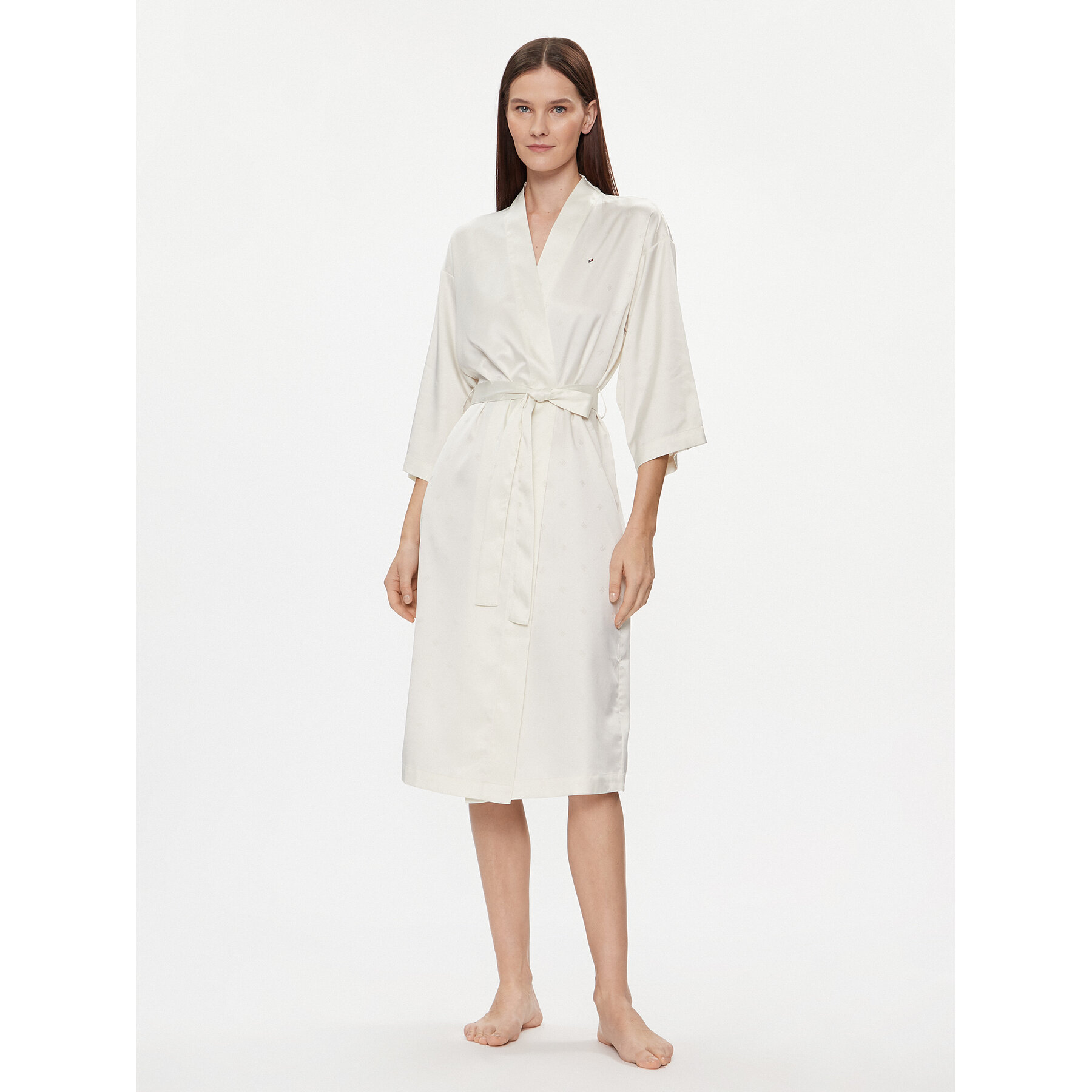 Tommy Hilfiger Bademantel UW0UW05204 Écru, Größe L