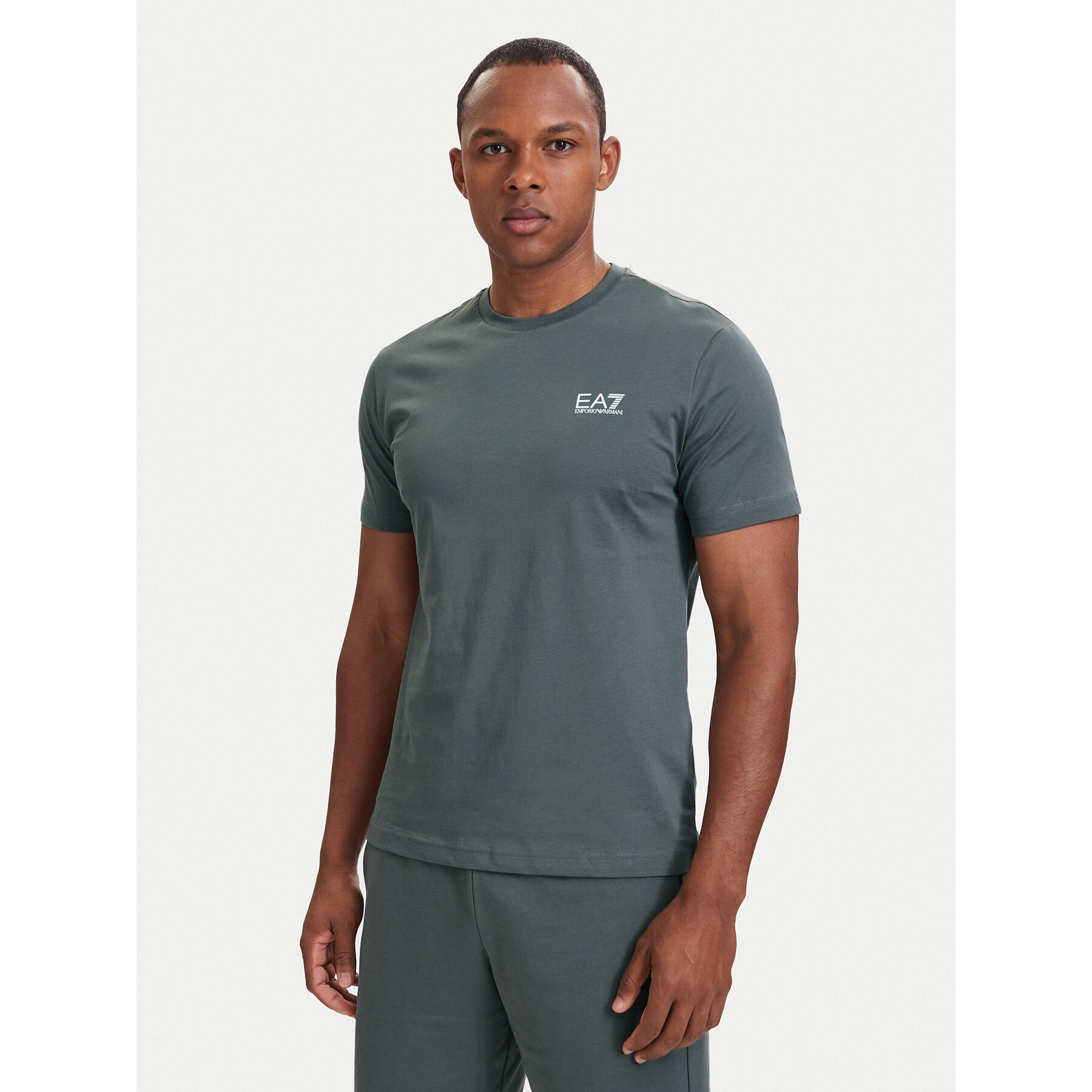 EA7 Emporio Armani T-Shirt 8NPT25 PJVPZ U8085 Grau Regular Fit