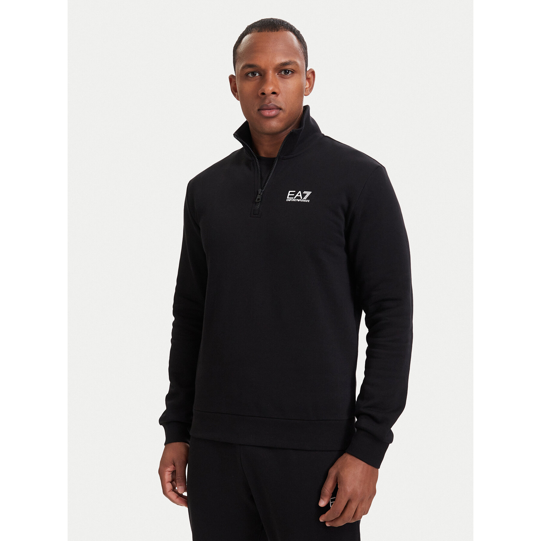 EA7 Emporio Armani Sweatshirt 8NPM35 Pjvtz 1200 Schwarz Modern Fit