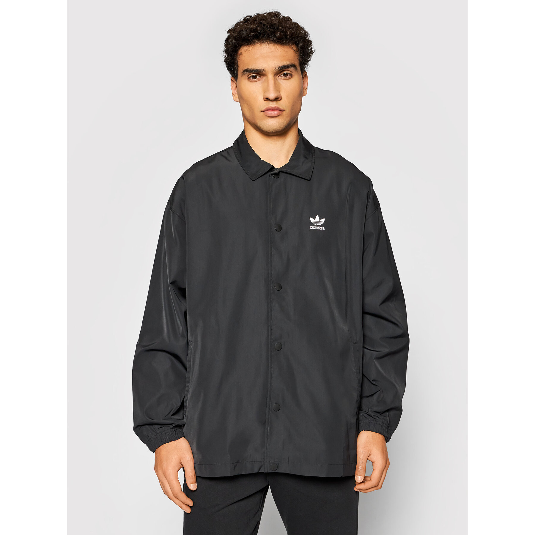 adidas Übergangsjacke adicolor Classics Trefoil H09129 Schwarz Loose Fit