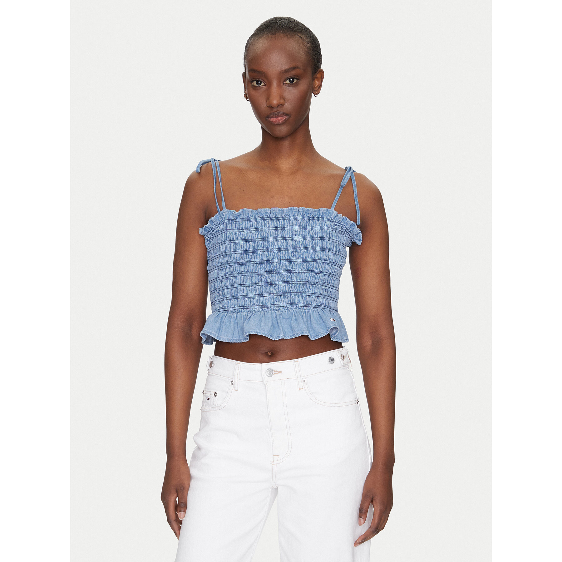 Tommy Jeans Felső DW0DW20284 Kék Regular Fit