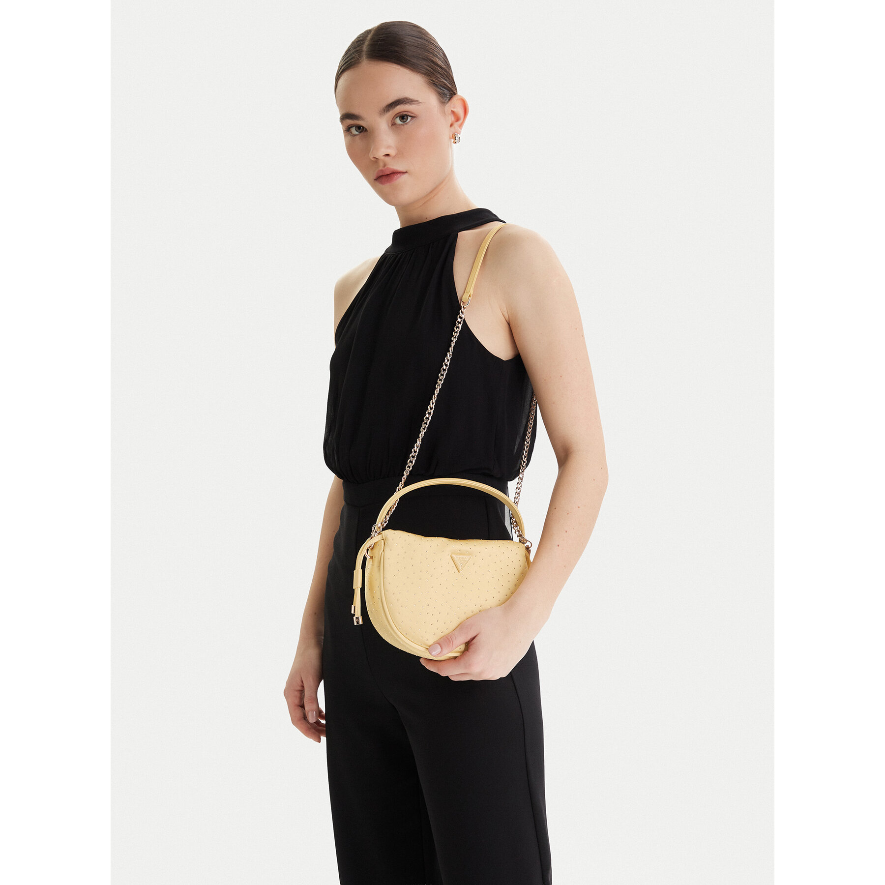 Geantă Guess Elsie Mini HWSR96 50750 Auriu