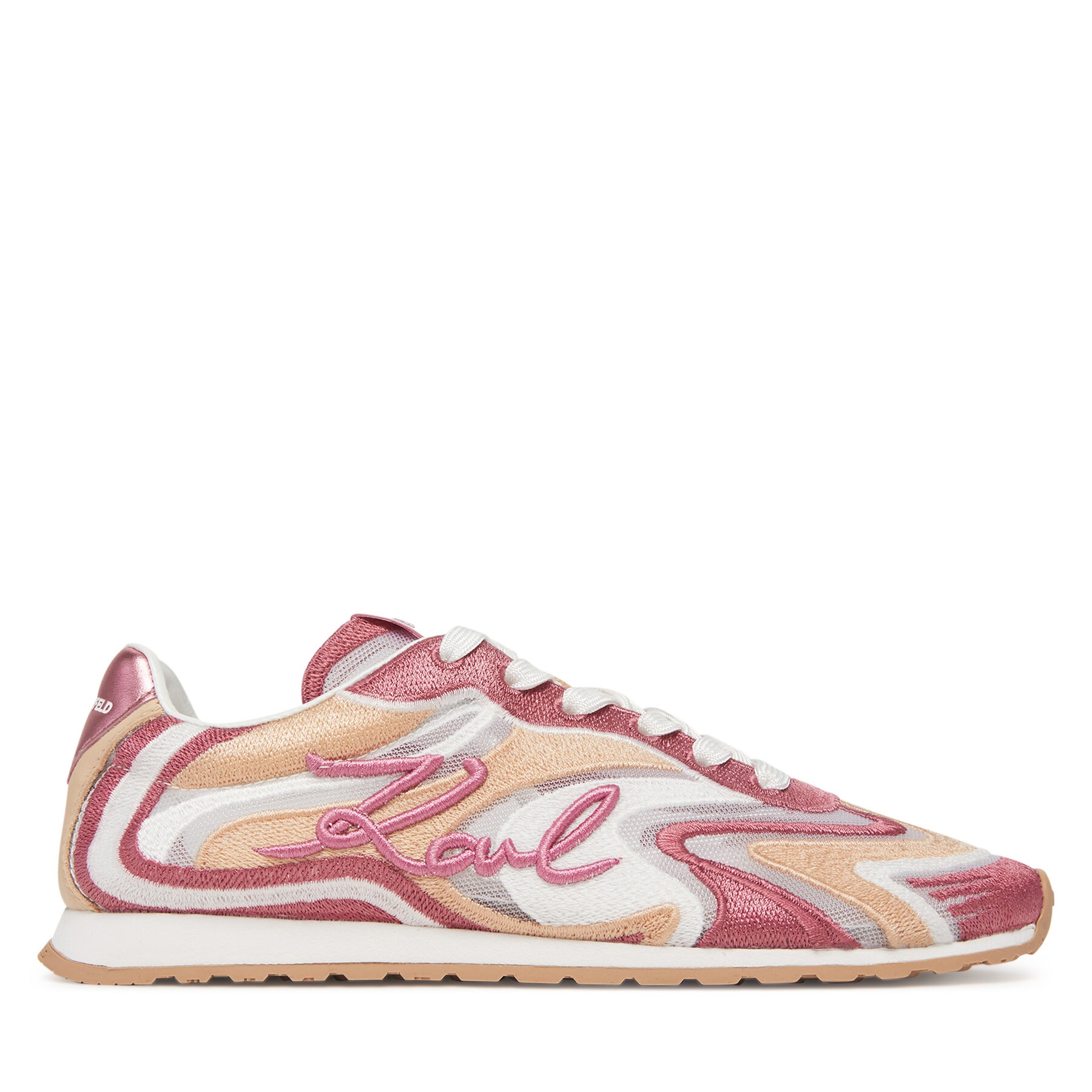 Sneakersy KARL LAGERFELD Venus KL65925 Ružová