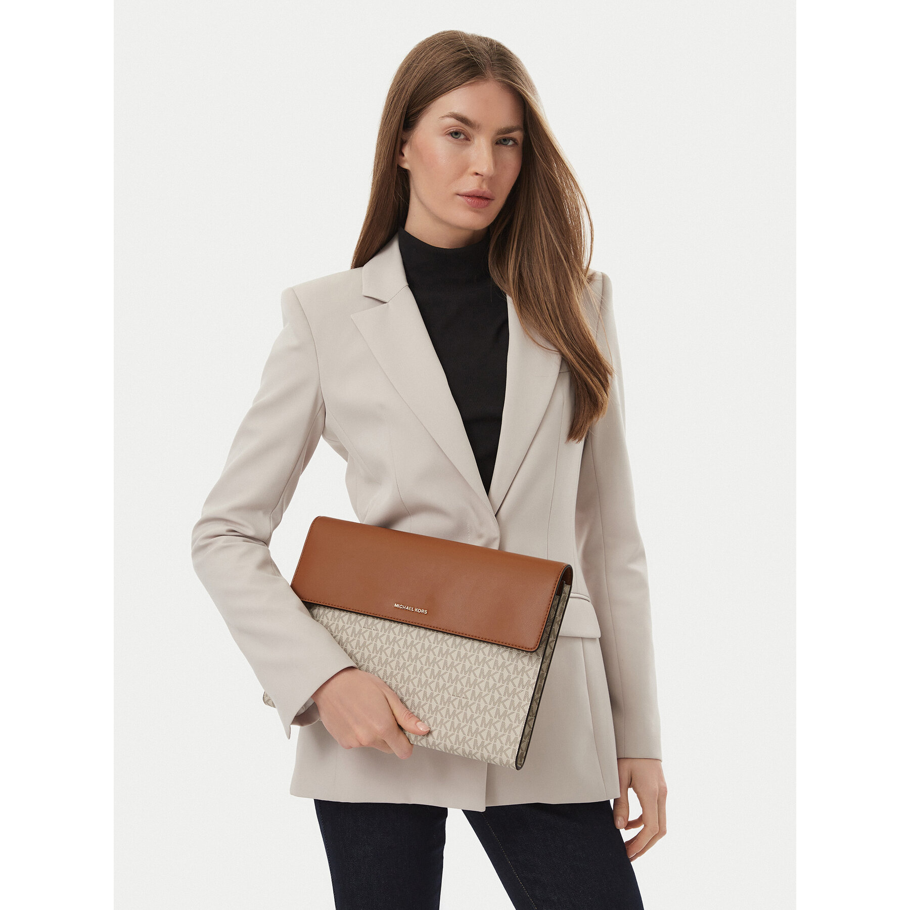 Калъф за лаптоп MICHAEL Michael Kors 32F5GJ6T6B Кремав