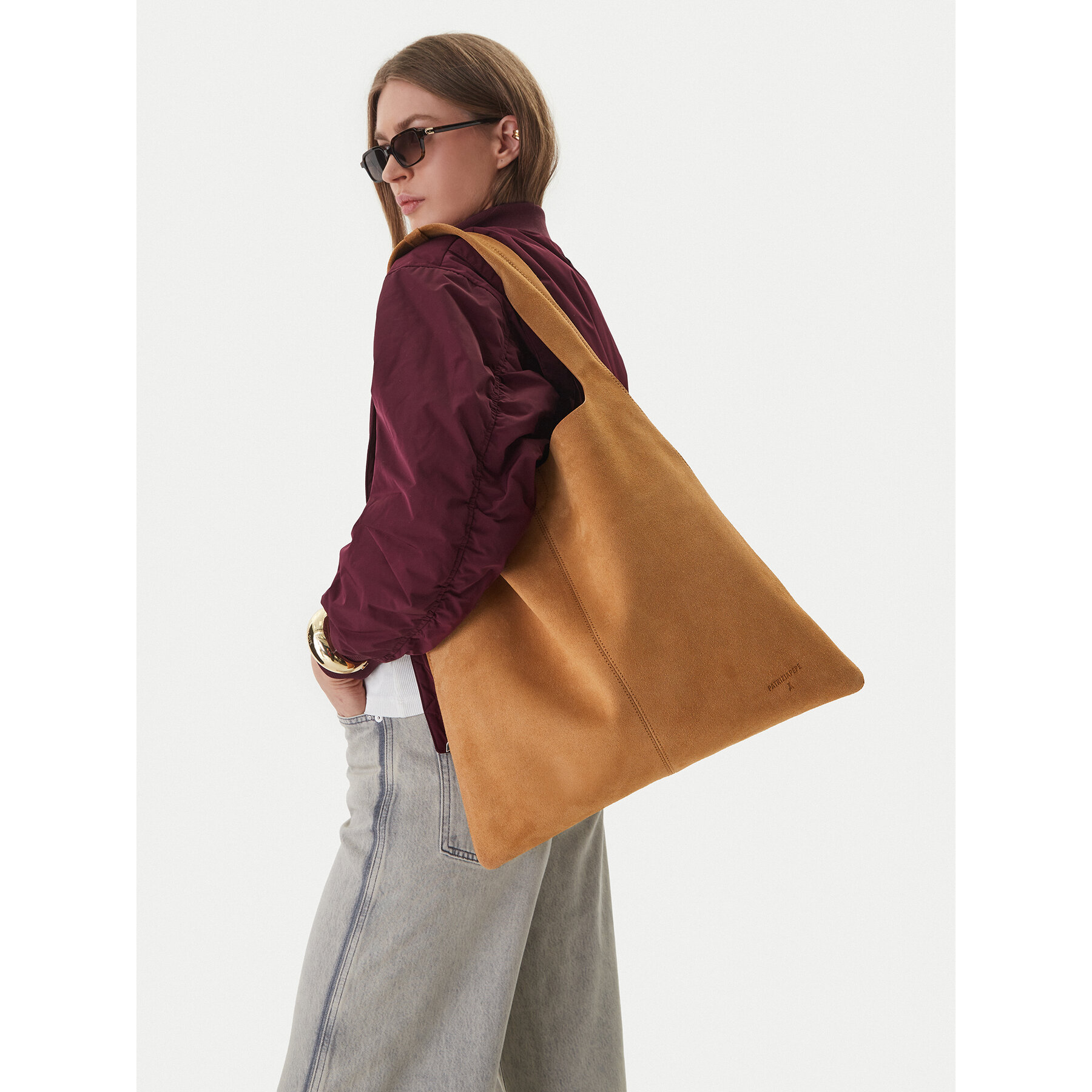 Torbica Patrizia Pepe 8B0321/L153-B878 Smeđa
