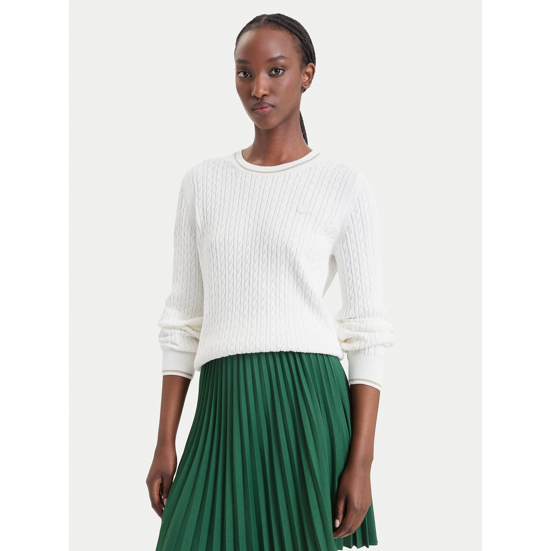 Lacoste Pullover AF3241 Creme Regular Fit