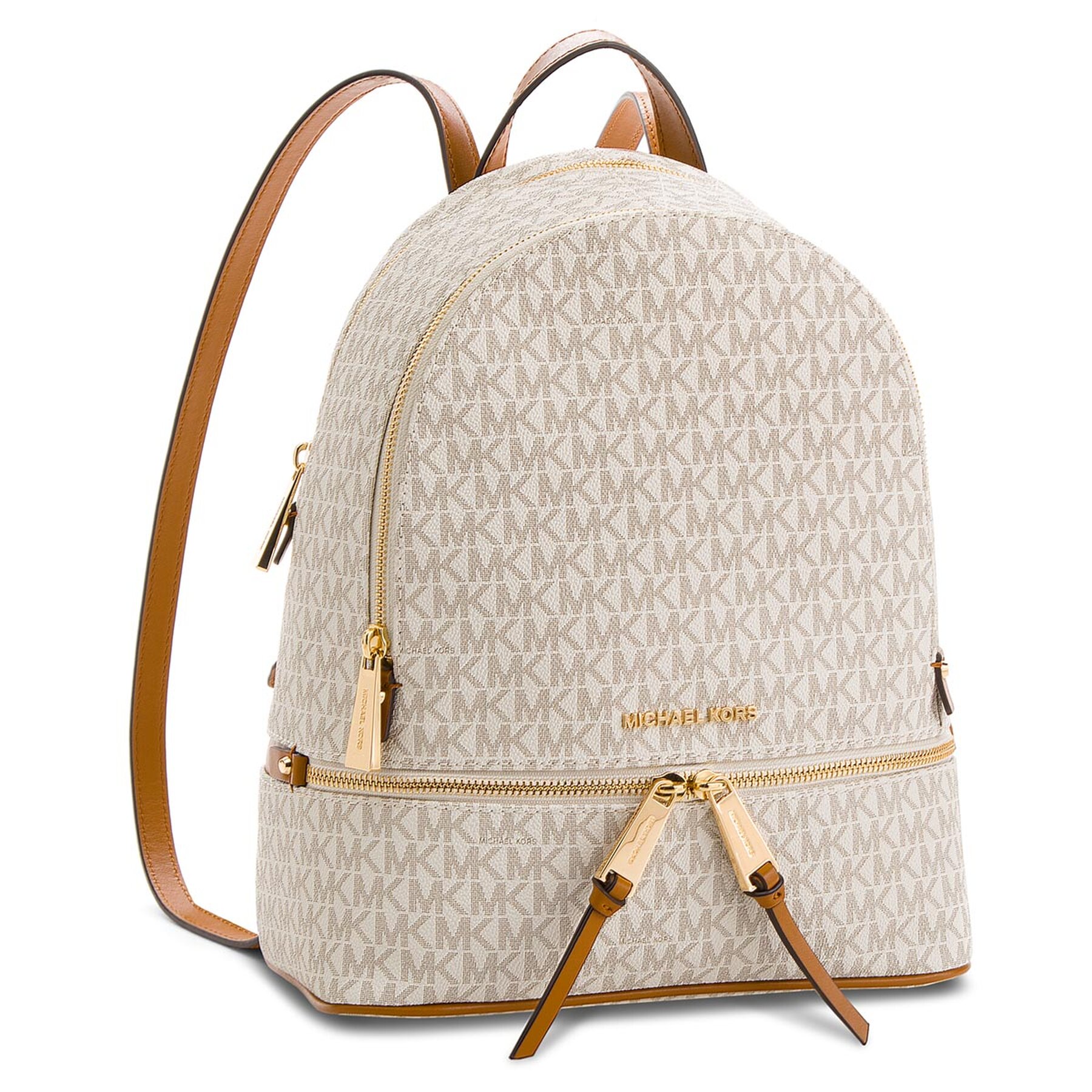 Hátizsák MICHAEL Michael Kors Rhea Zip 30S7GEZB1B Bézs