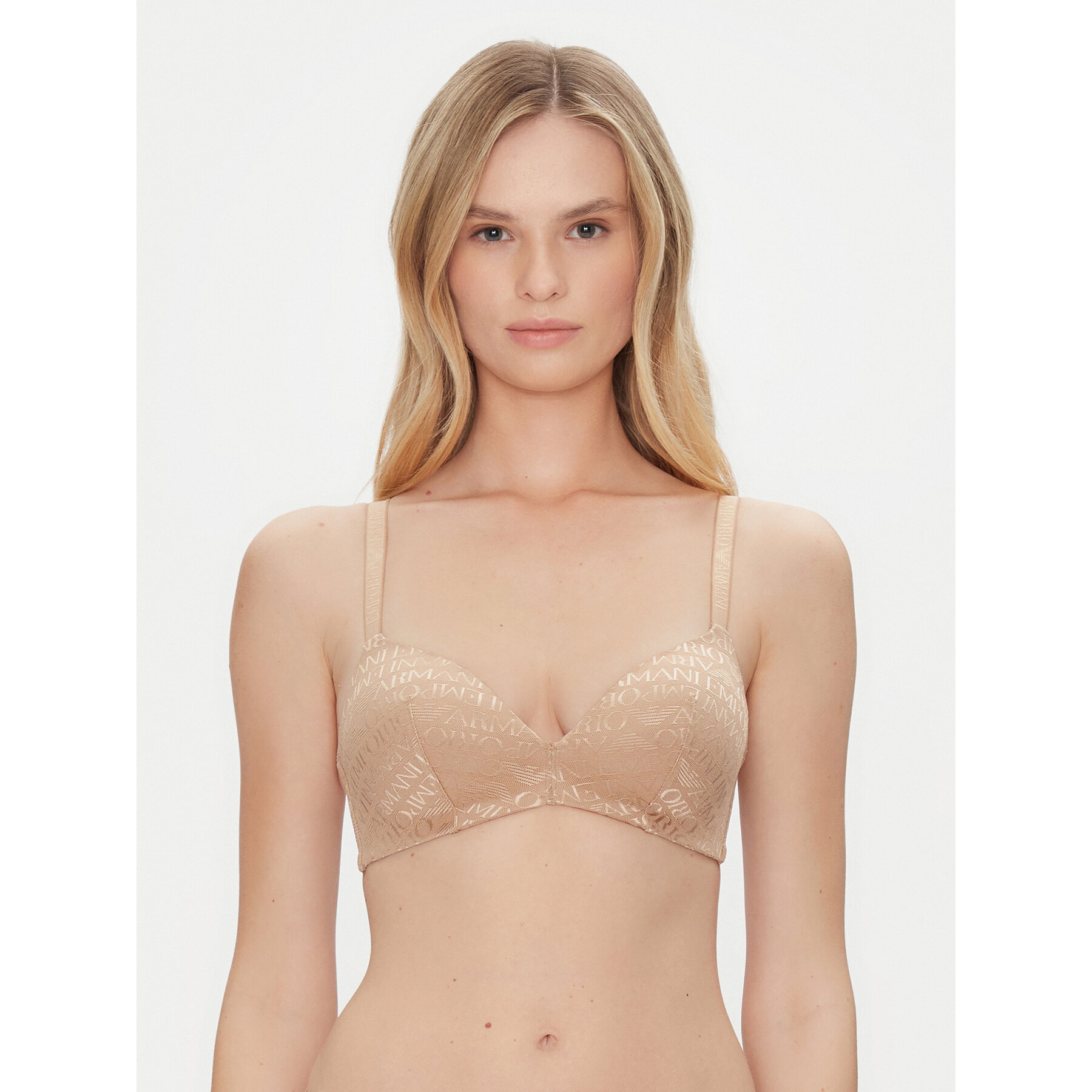 Emporio Armani Underwear Varrásmentes melltartó EW000444 AF10880 F6016 Bézs