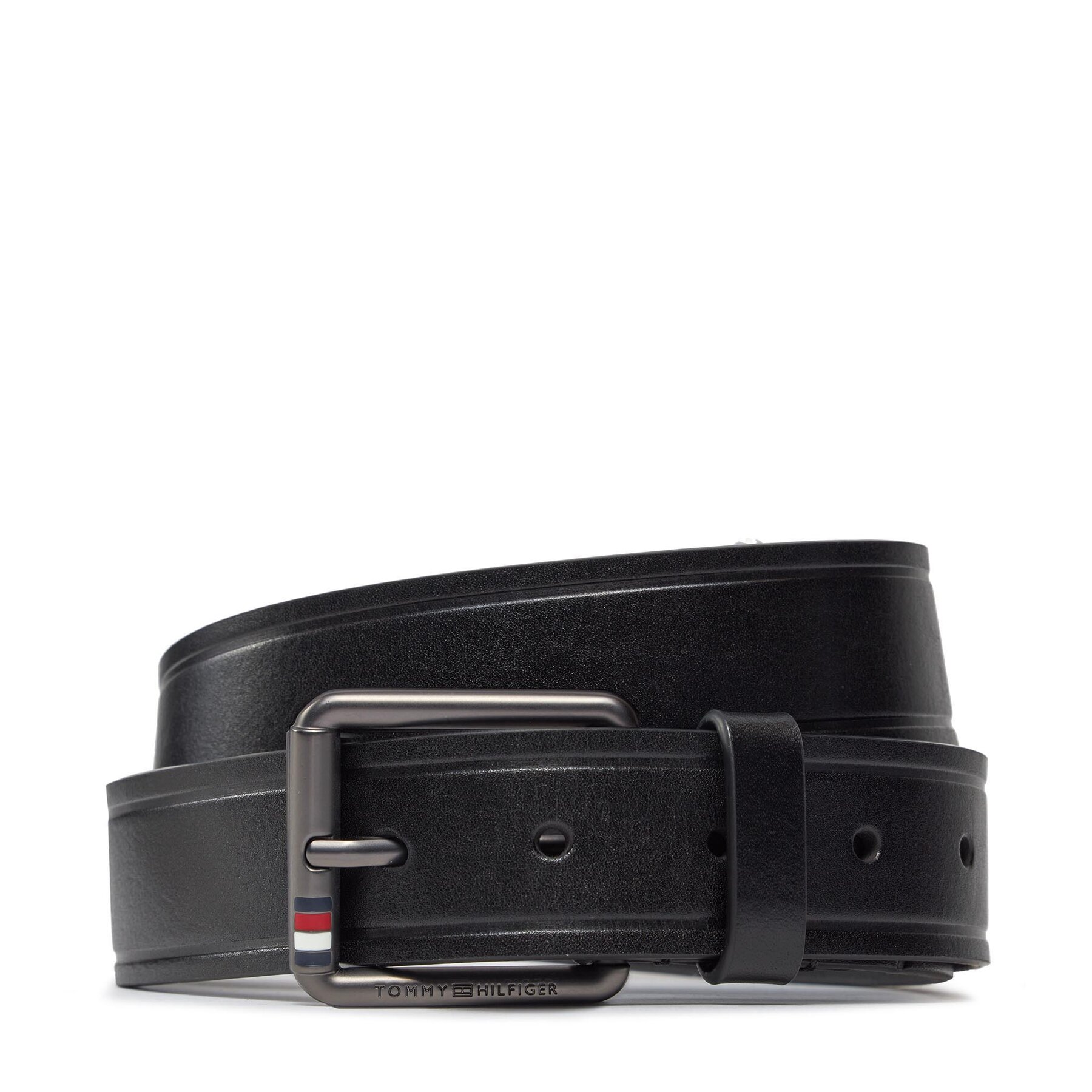 Tommy Hilfiger Ζώνη Ανδρική Tommy Hilfiger Casual 3.5 AM0AM12066 Μαύρο