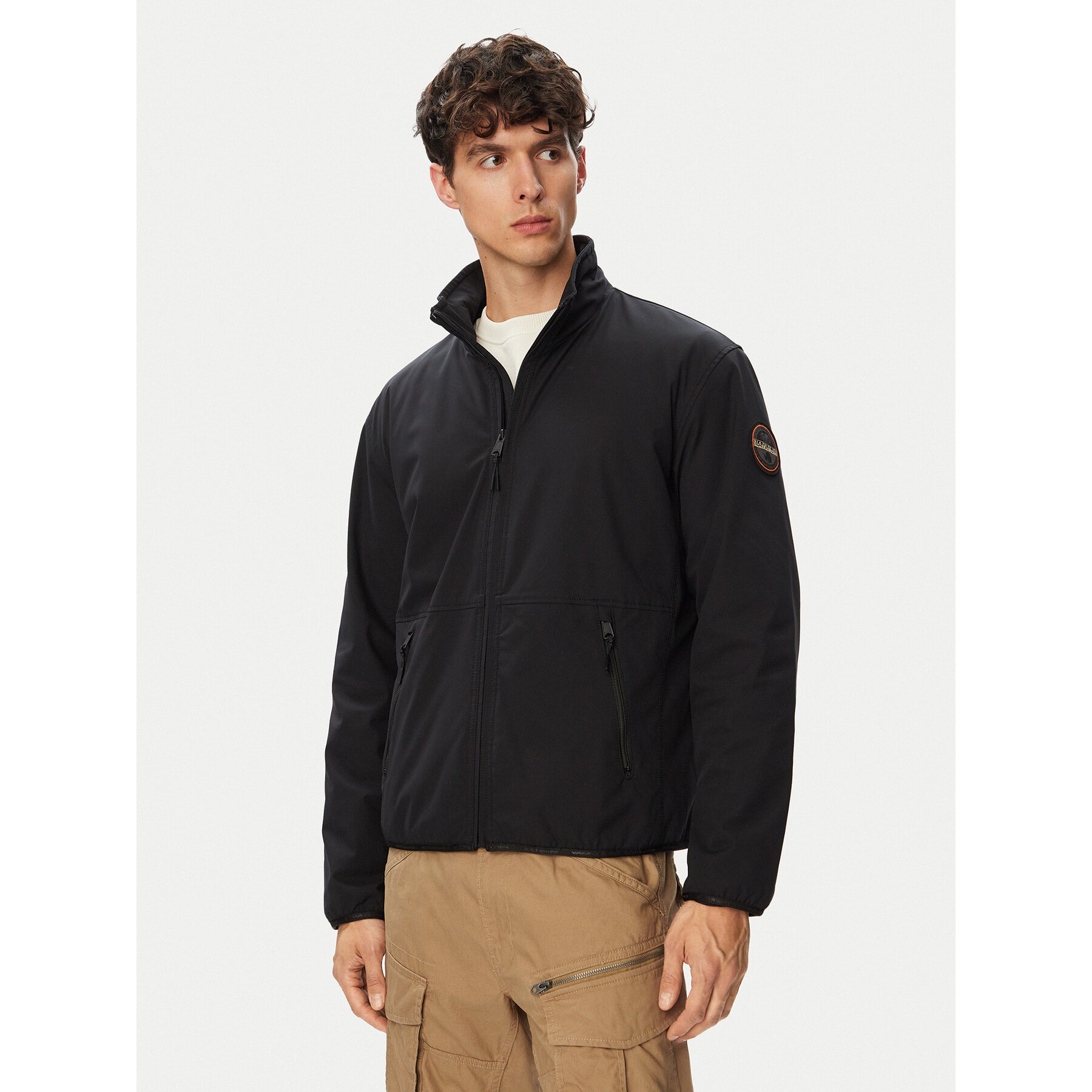 Napapijri Übergangsjacke Tundra NP0A8BA8 Schwarz Regular Fit