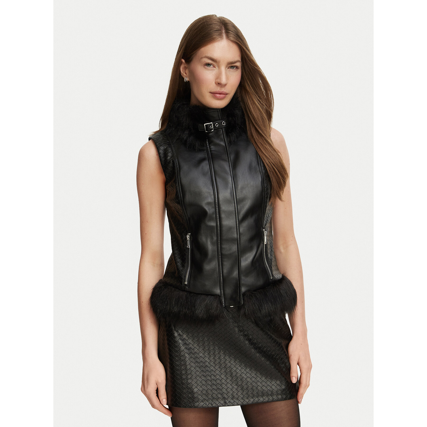 Guess Bodywarmer W6BL69 W4412 Schwarz Regular Fit