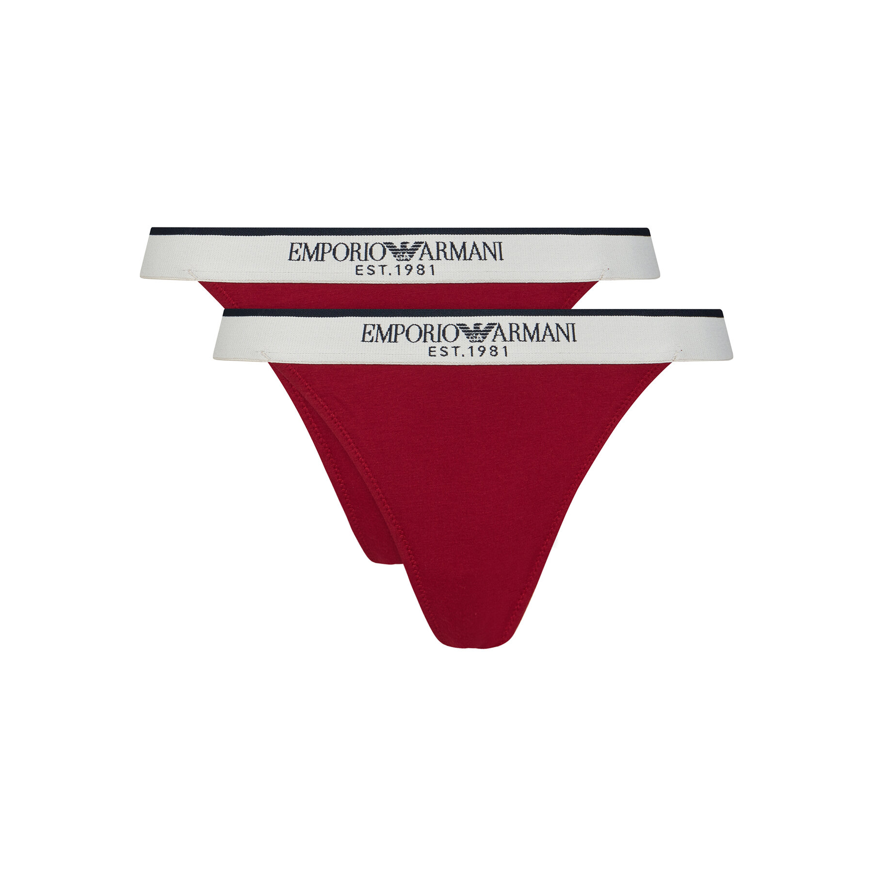 Emporio Armani Underwear String-Set EW000405 AF27298 U5084 Dunkelrot