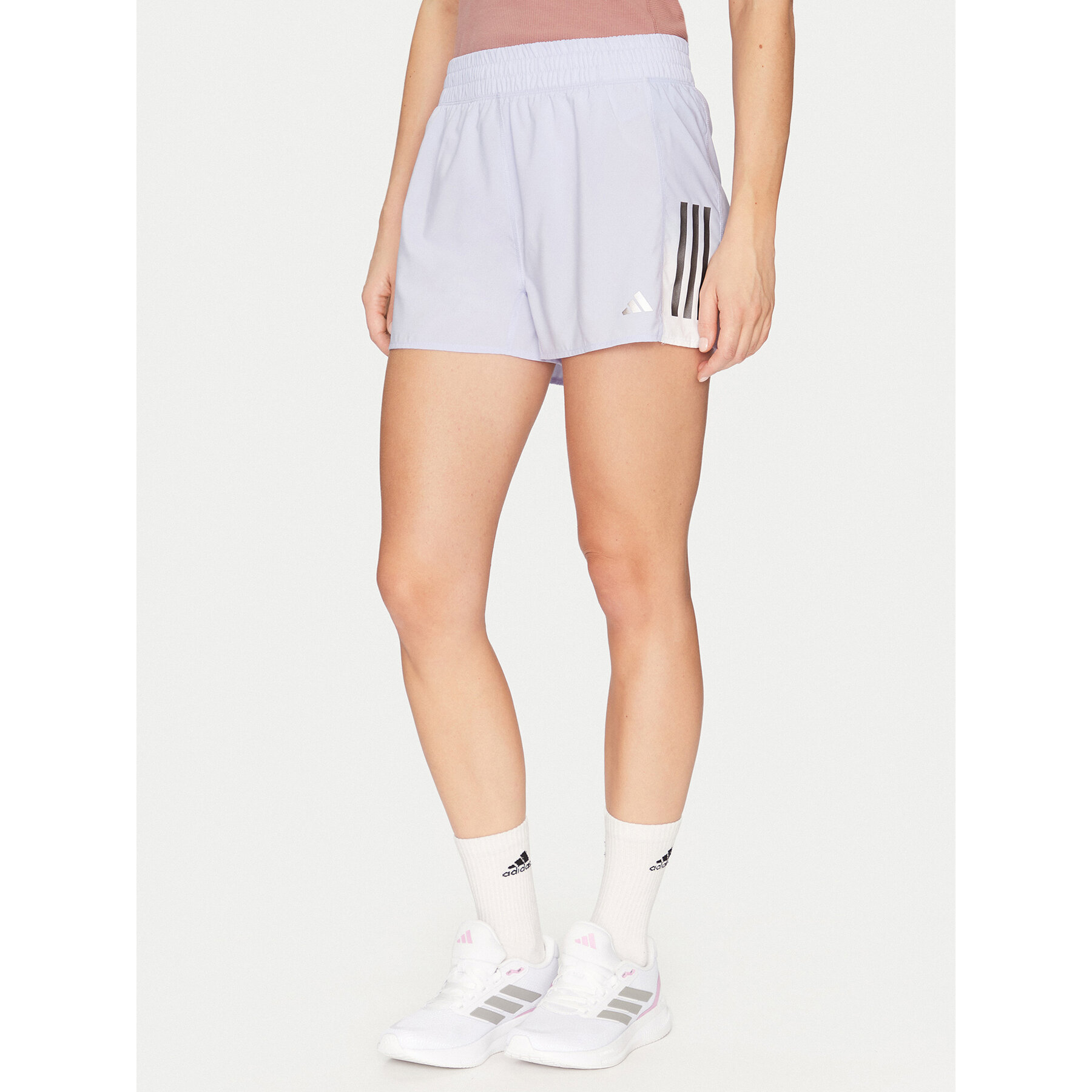 adidas Sportshorts Own the Run Colorblock JP0831 Violett Regular Fit