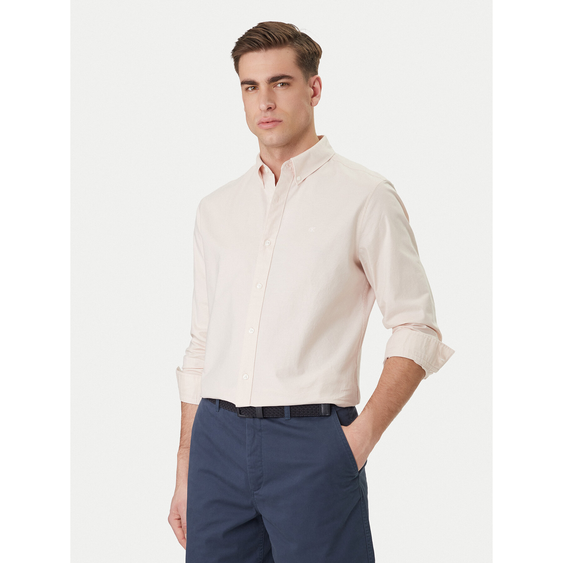 Calvin Klein Jeans Hemd Oxford Classic LV140EM125 Orange Regular Fit