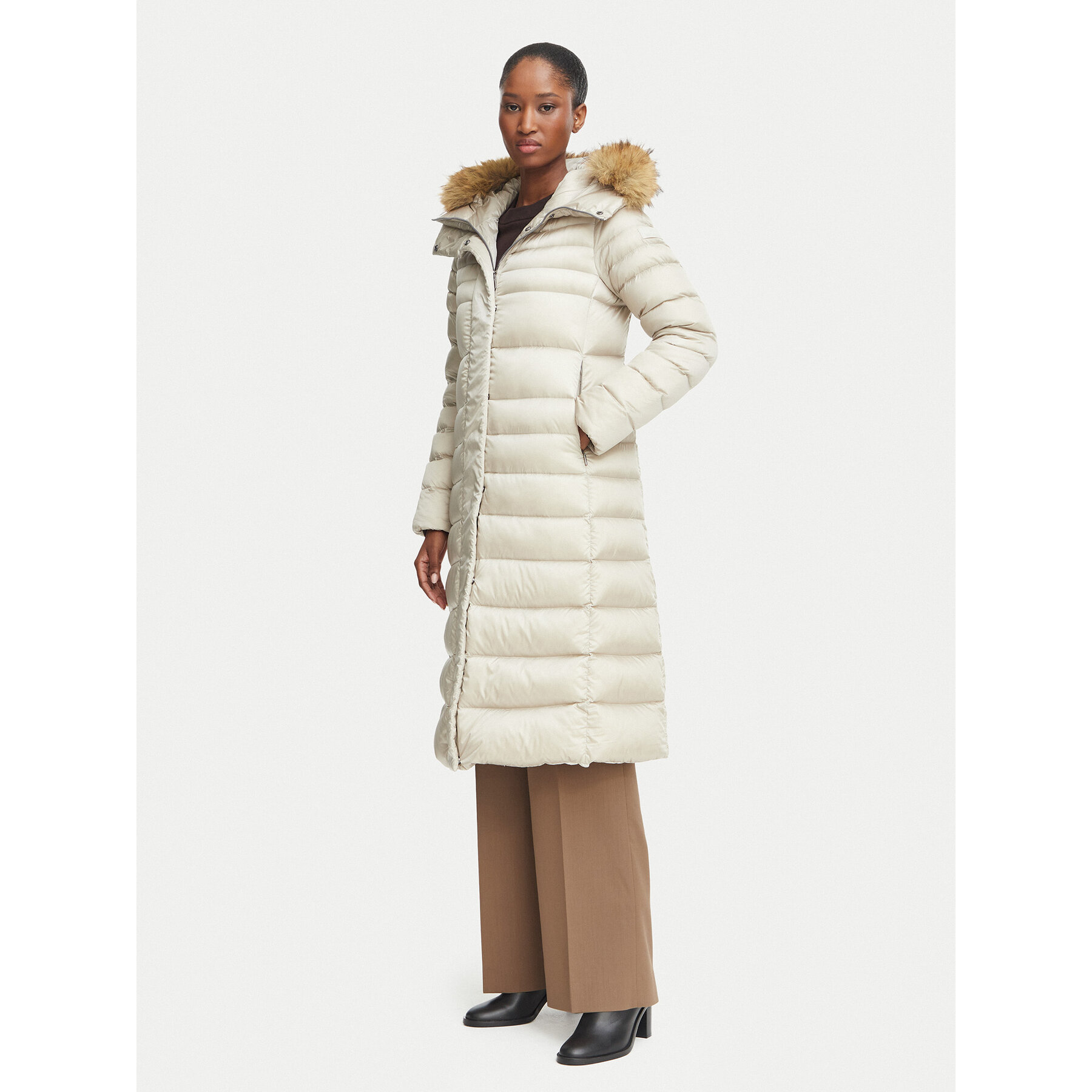 Hetregó Daunenjacke Winthrop 8R607KM 26WD02 Hellbeige Slim Fit
