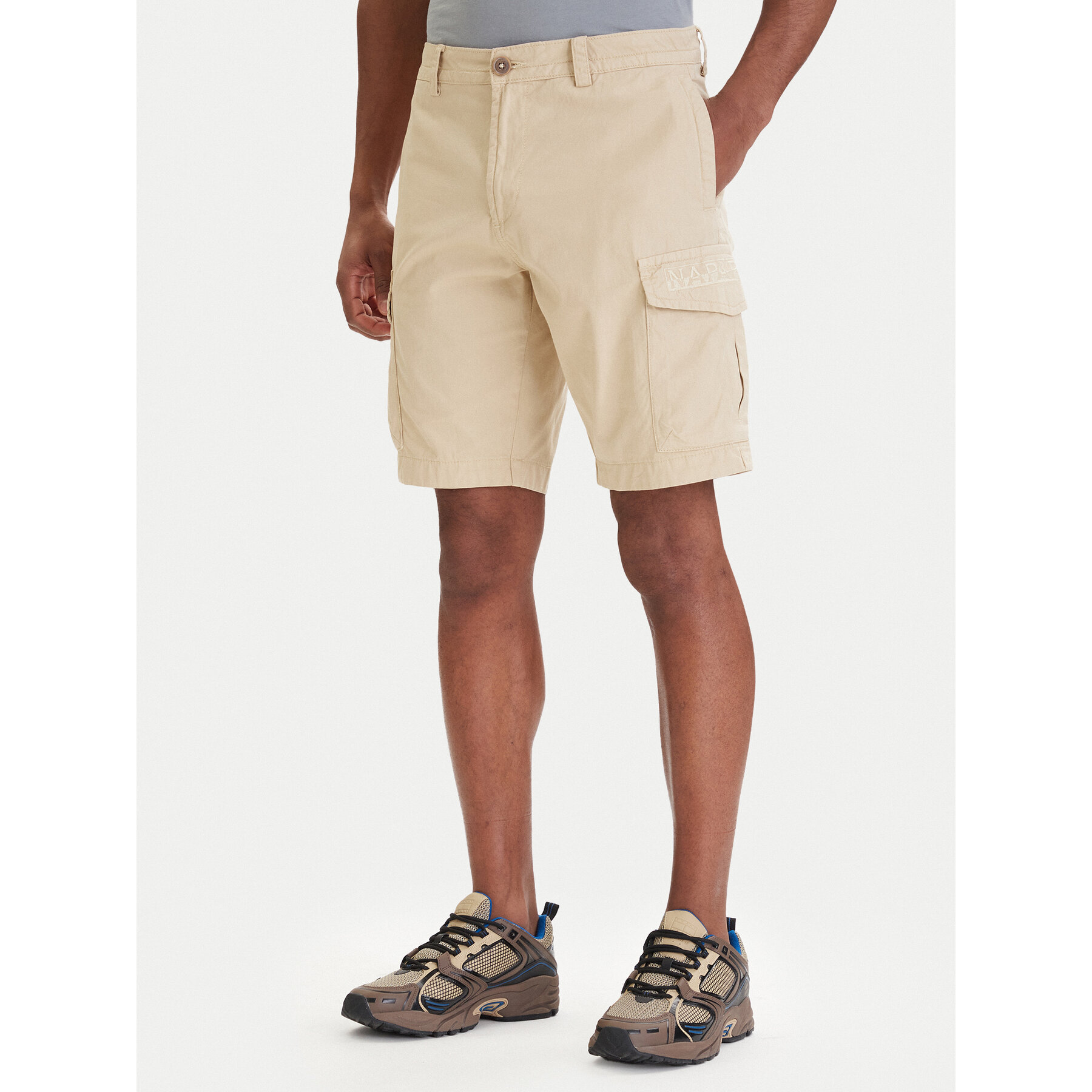 Napapijri Stoffshorts NP0A4HOT Beige Regular Fit
