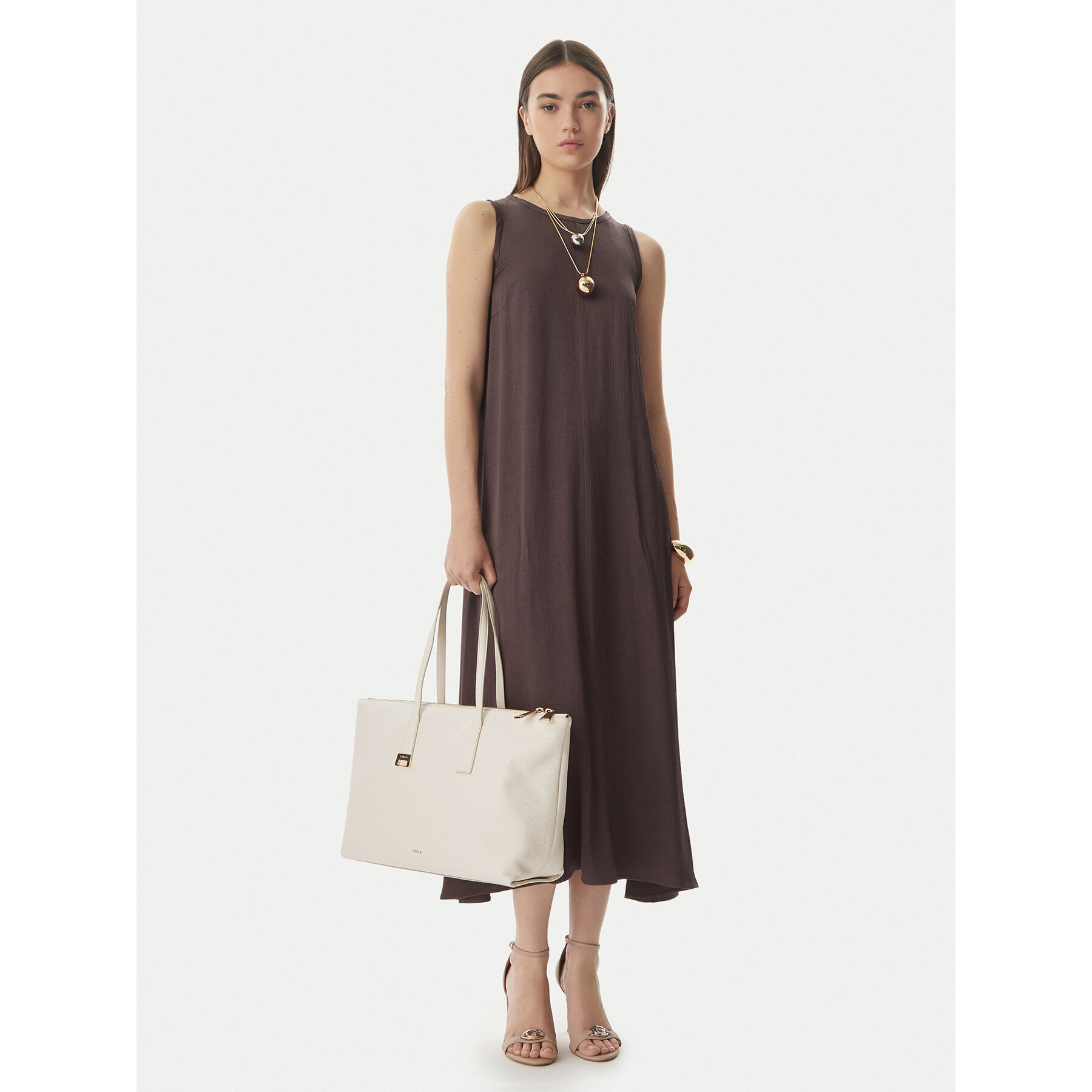 Ročna torba Furla Olivia L WB01940 HSF000 CN PNN00 Bela